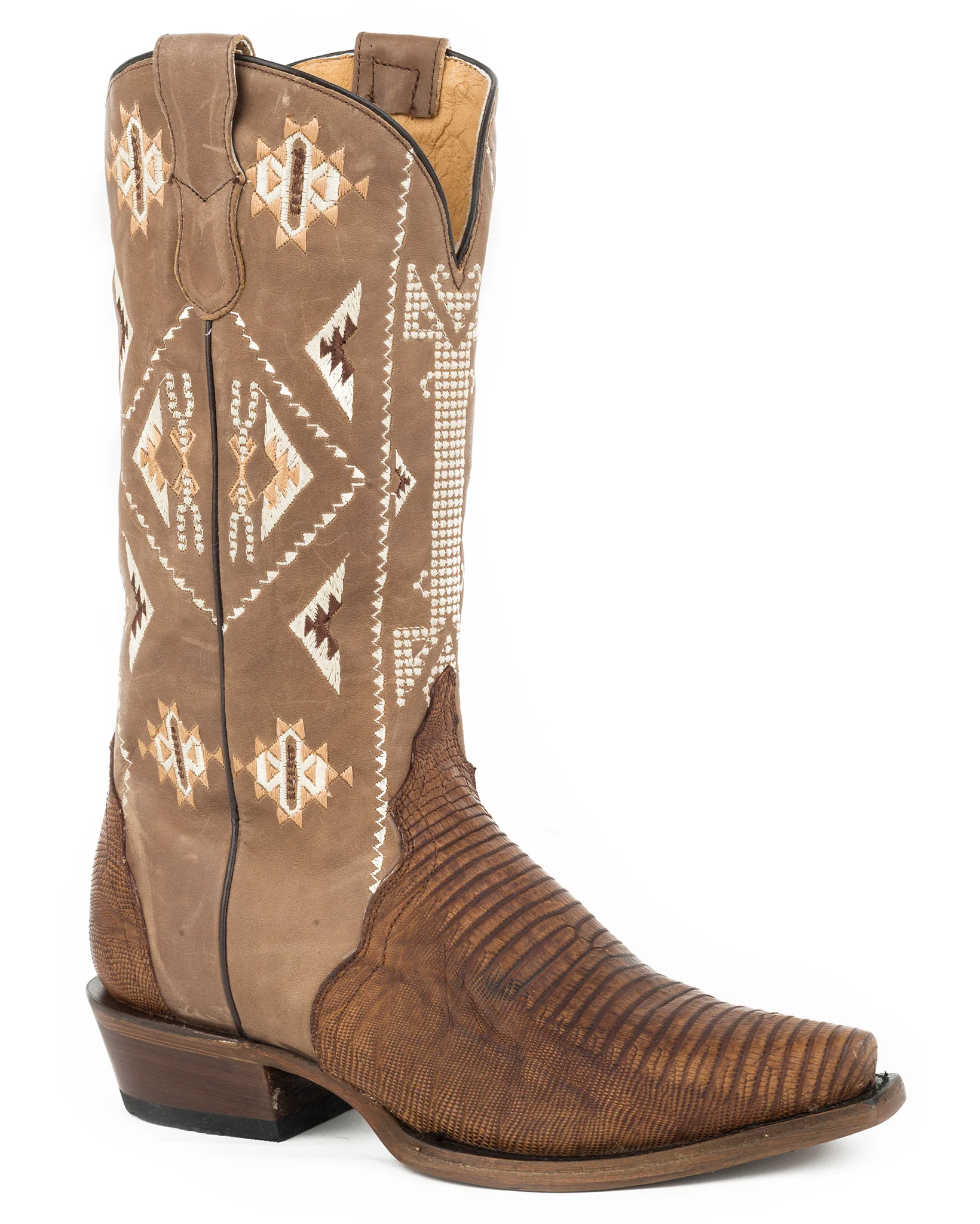 Women's Embroidered Teju Lizard Western Boots