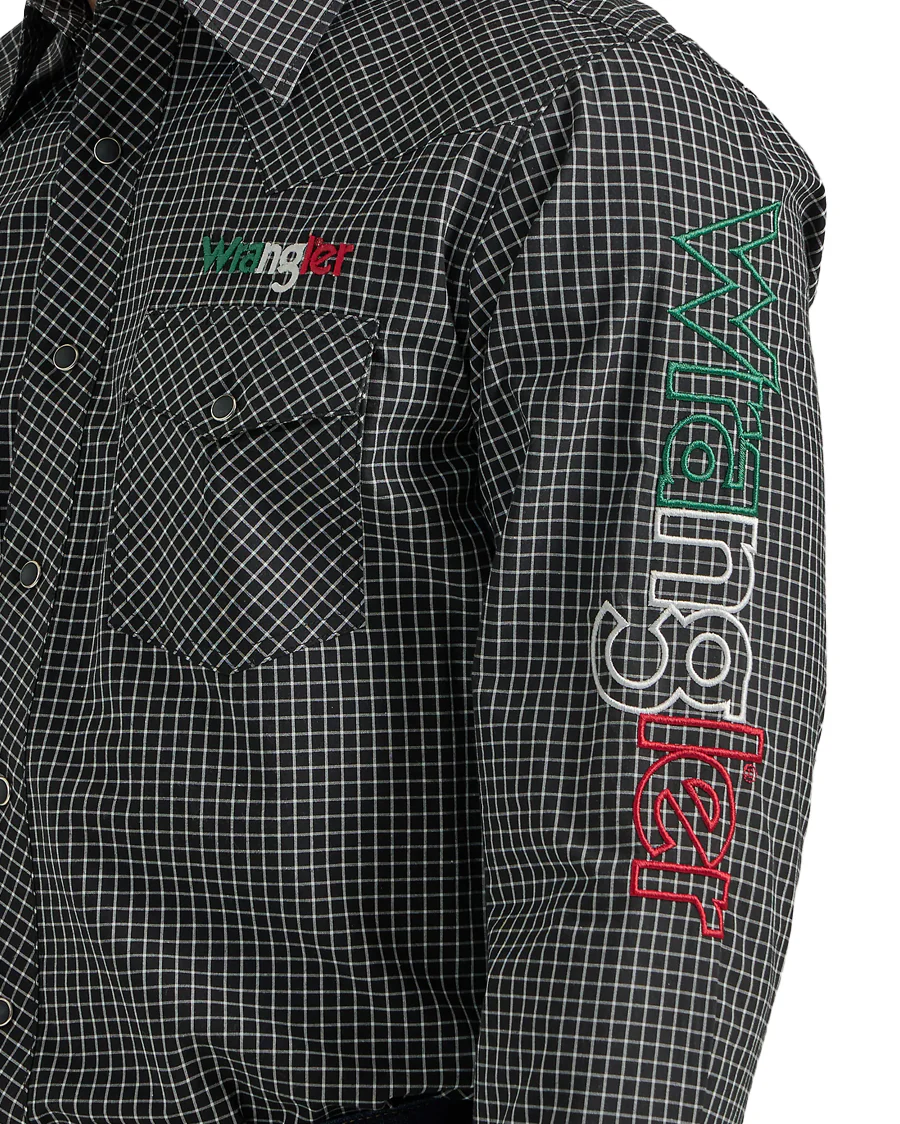 Men's Logo Mexico Snap Shirt - Image 3