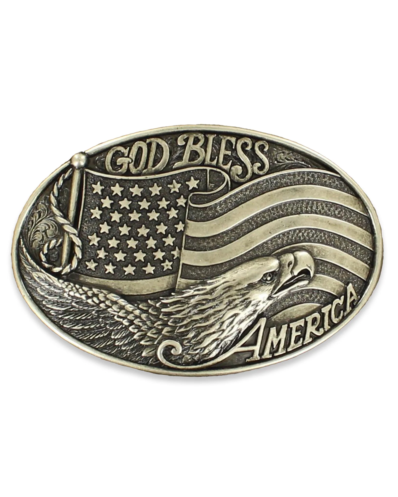 God Bless America Belt Buckle