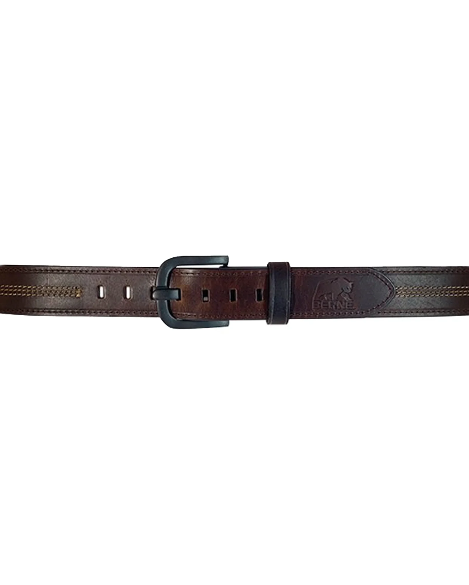 Contrast Stitching Genuine Leather Belt - Image 2