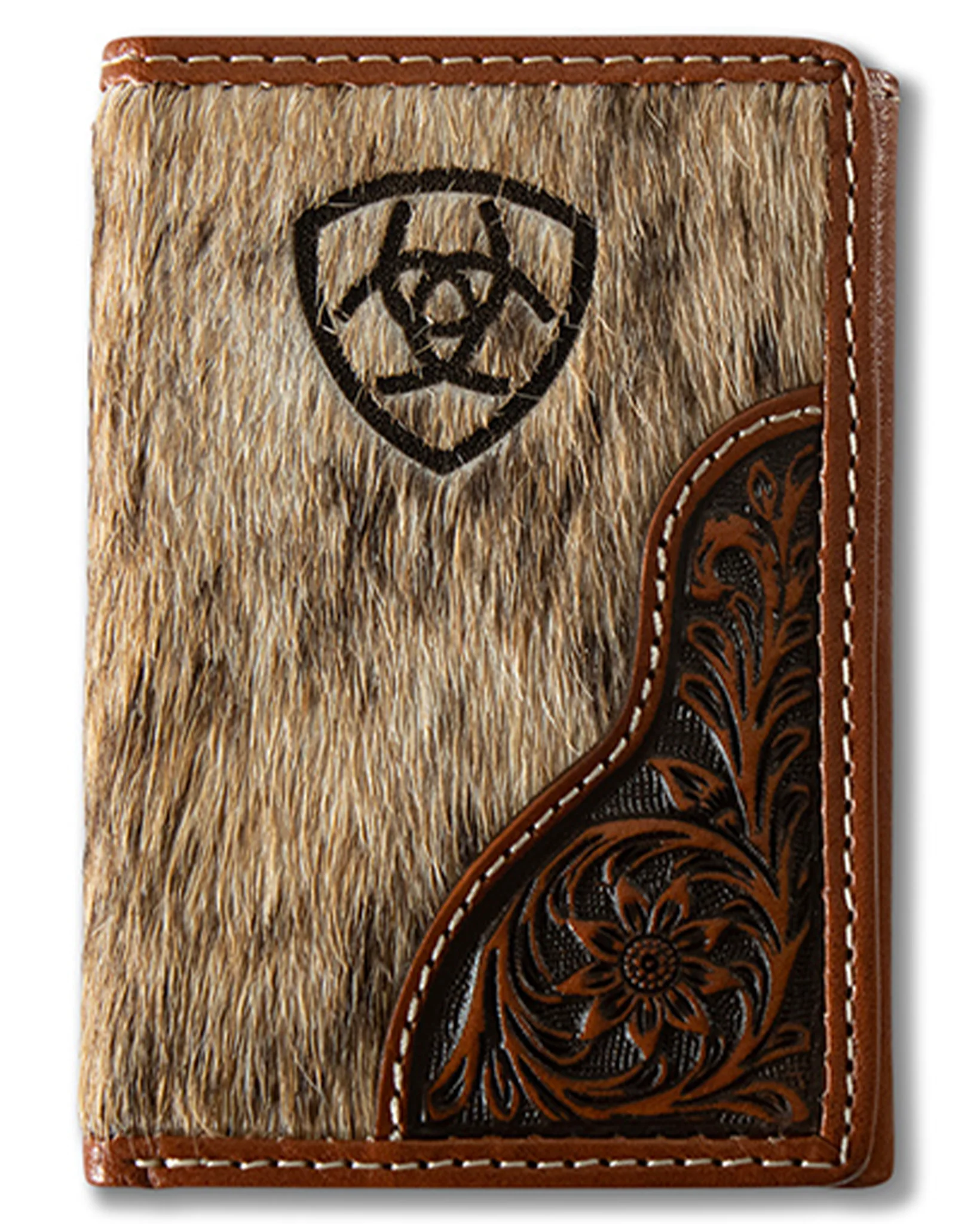 Men's Trifold Calf Hair Wallet