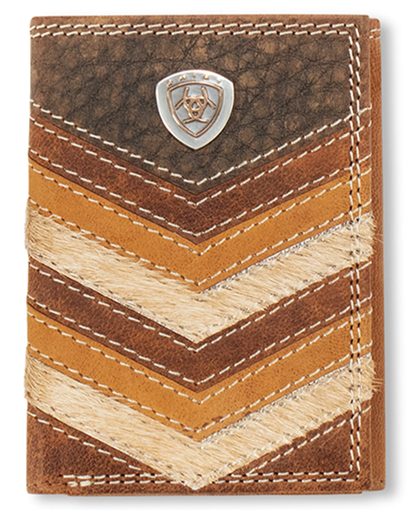 Men's Trifold Chevron Wallet