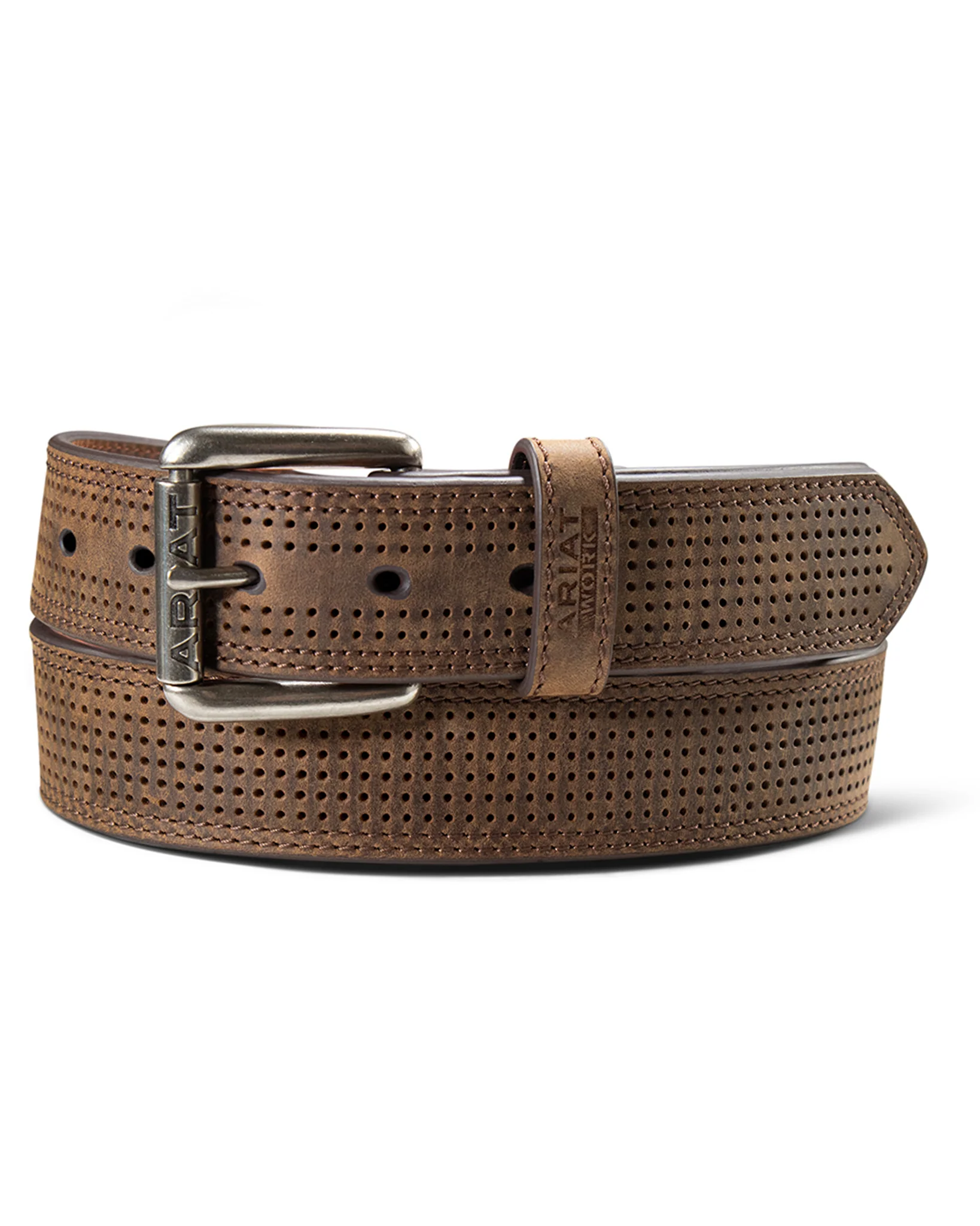 Men's Perforated Leather Work Belt