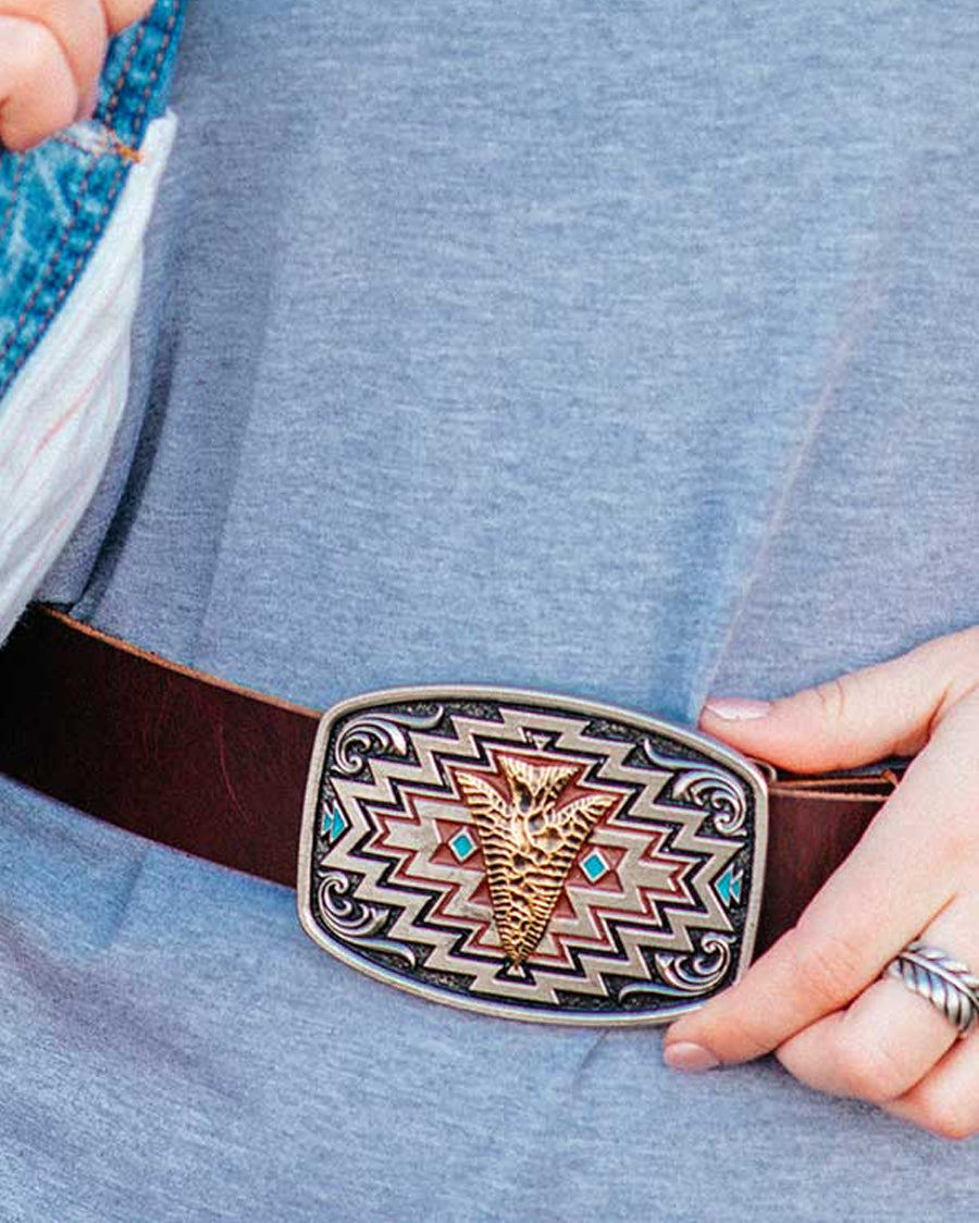 Radiating Center of it All Arrow Belt Buckle - Image 3