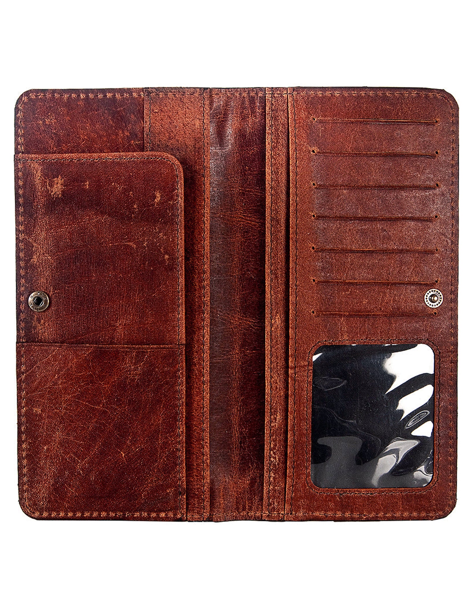 Western Tooled Leather Clutch - Image 4