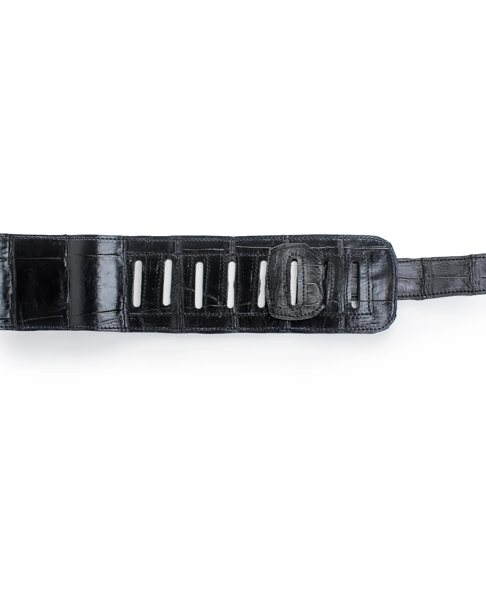 Alligator Guitar Strap - Black - Image 2