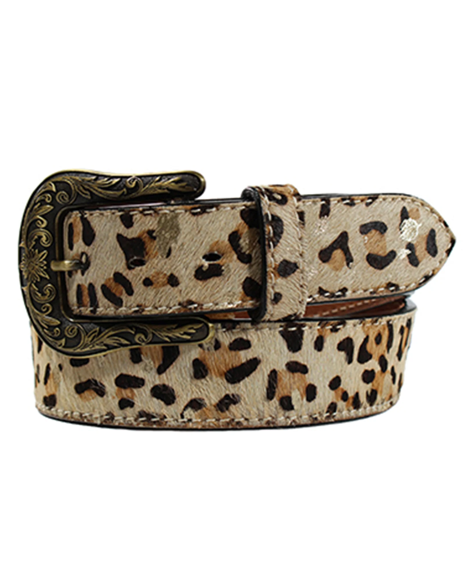 Cheetah Calf Hair Belt
