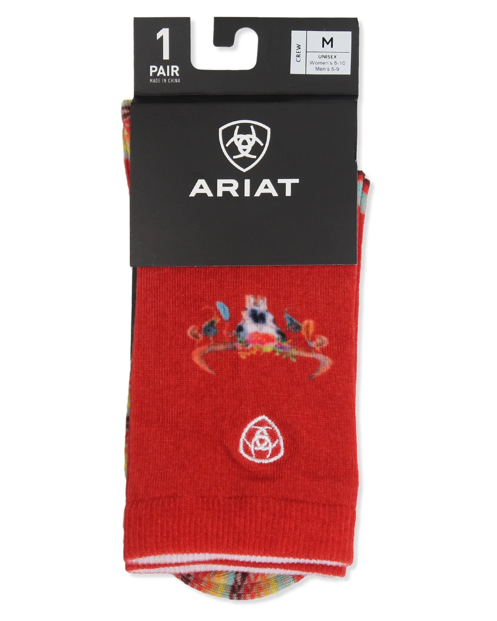 Women's Ariat Southwest Geometry Crew Socks