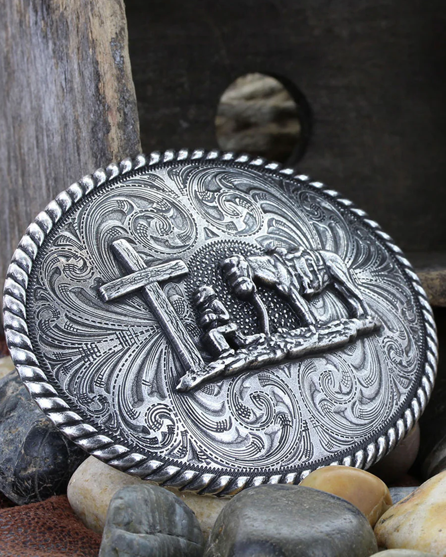 Attitude Christian Cowboy Belt Buckle - Image 3