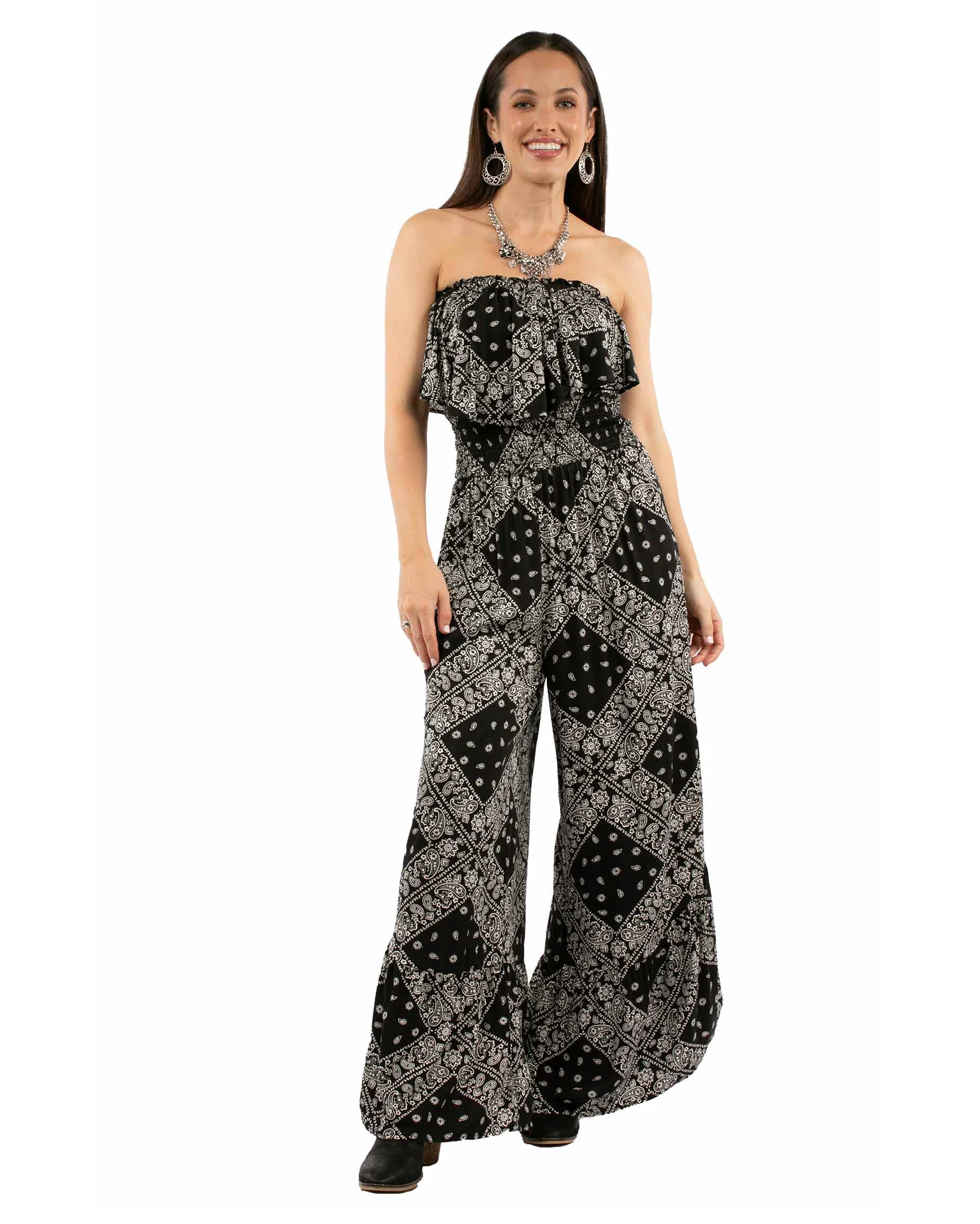 Women's Bandana Print Jumpsuit