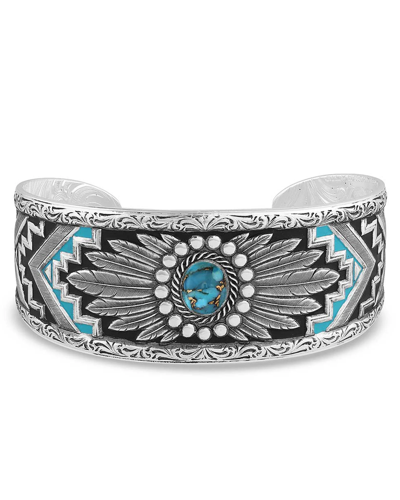 Blue Spring Turquoise Cuff Bracelet