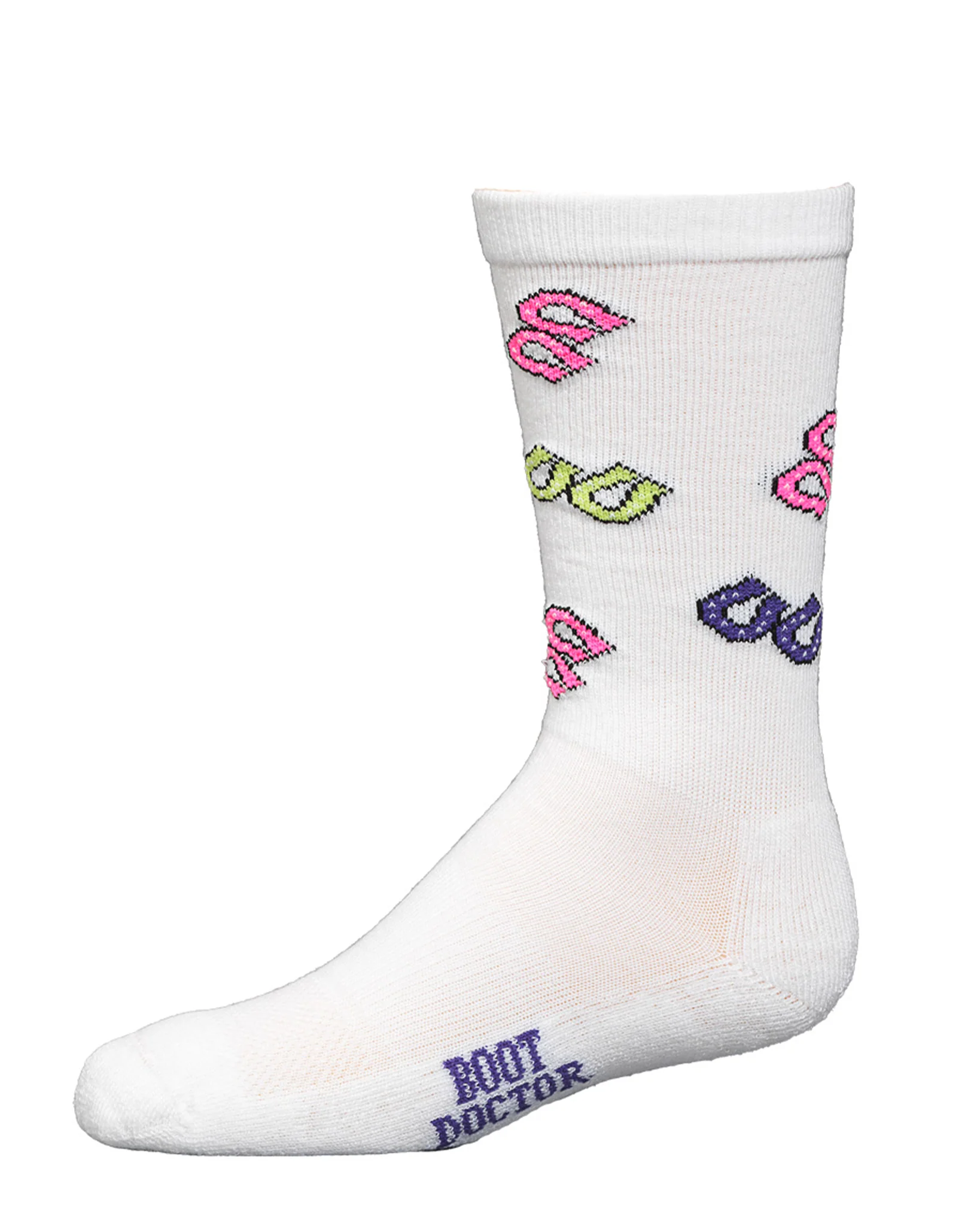 Kid's Fluorescent Horseshoe Crew Socks