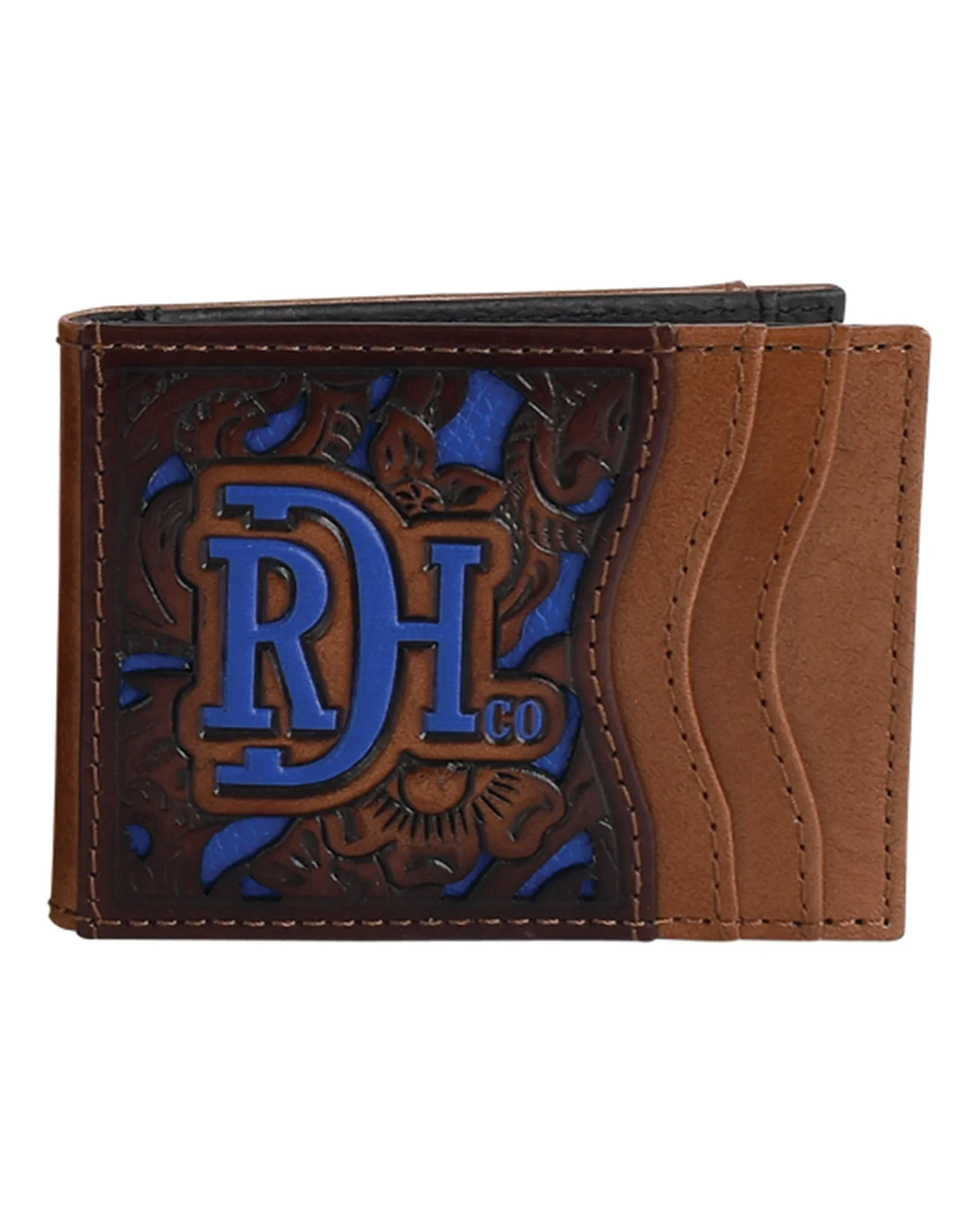 Cobalt Inlay Bifold Card Case Wallet