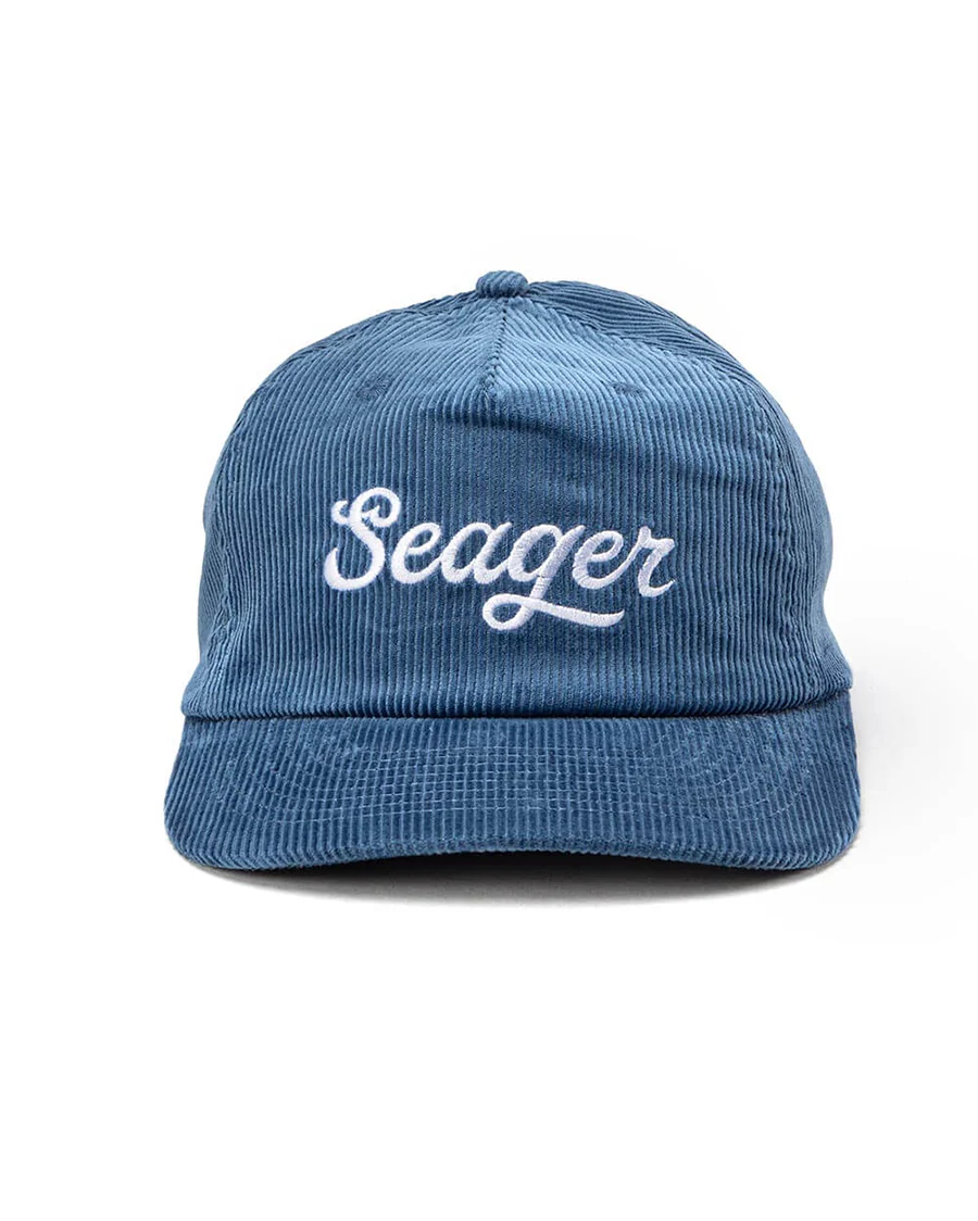 Big Blue Corduroy Snapback Cap - Image 3