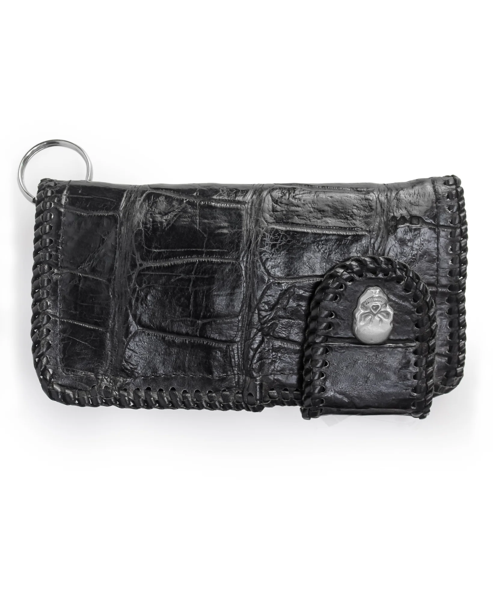 Alligator Rodeo Wallet with Chain - Black