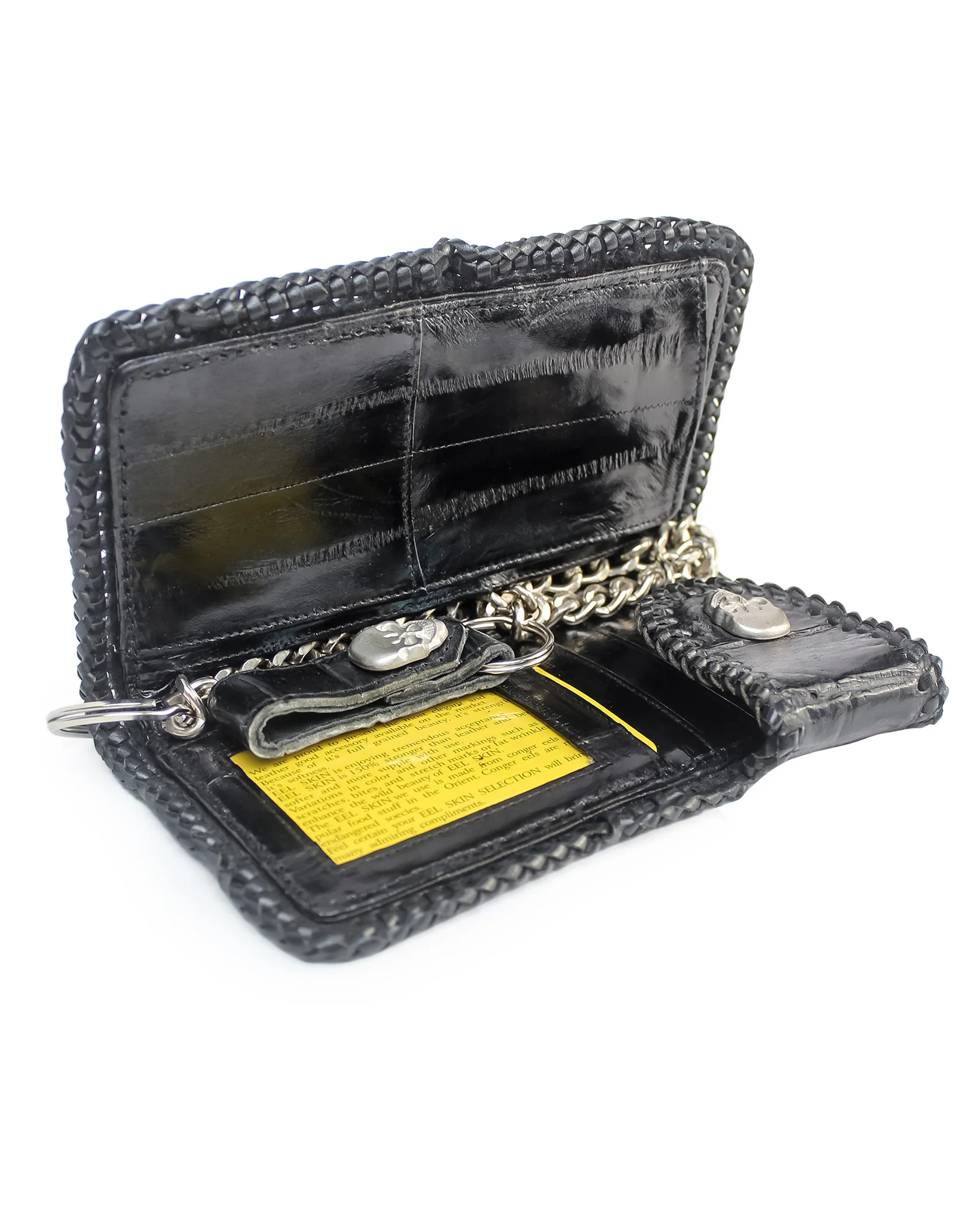 Alligator Rodeo Wallet with Chain - Black - Image 4