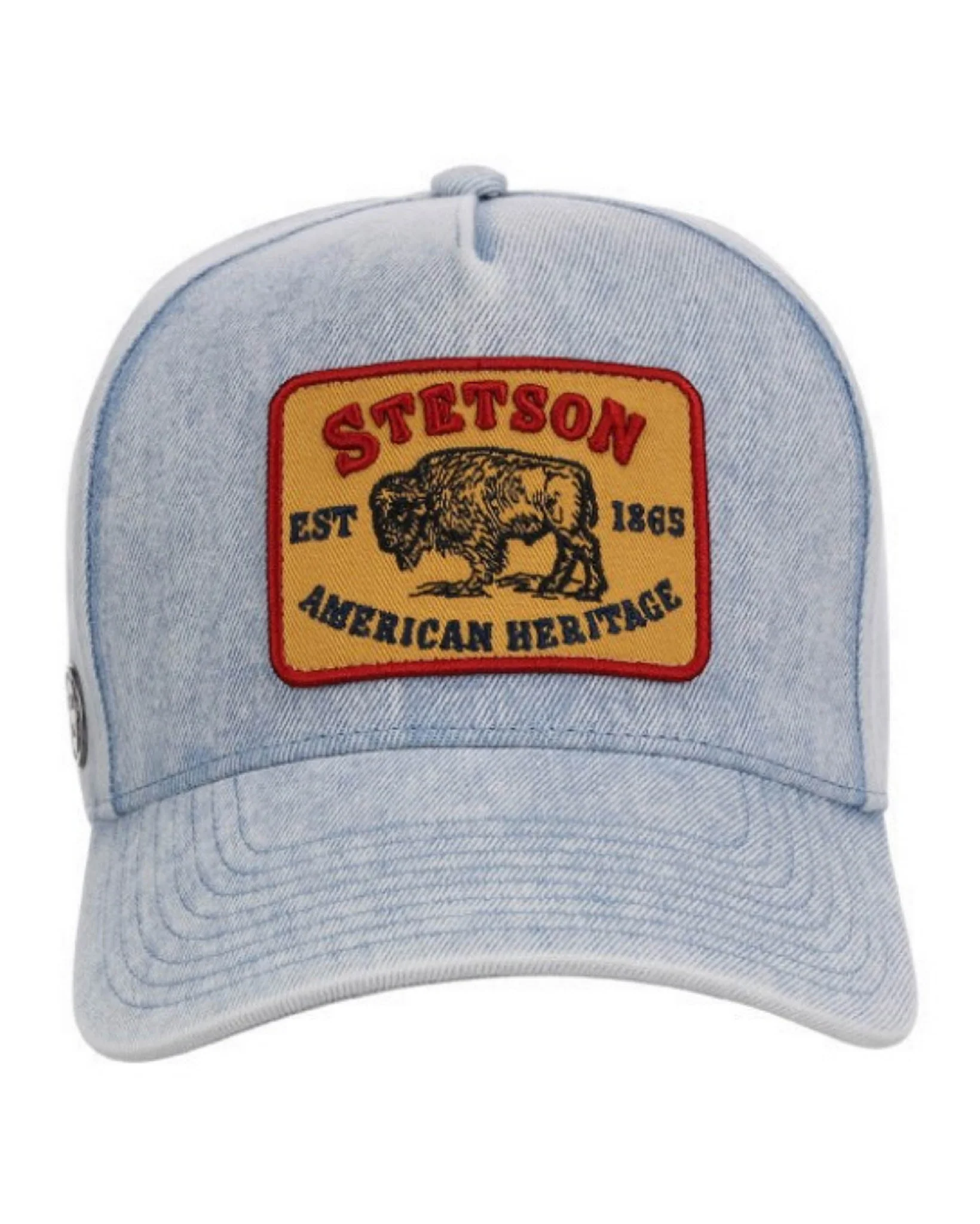 Bison American Heritage Embroidered Patch Ball Cap