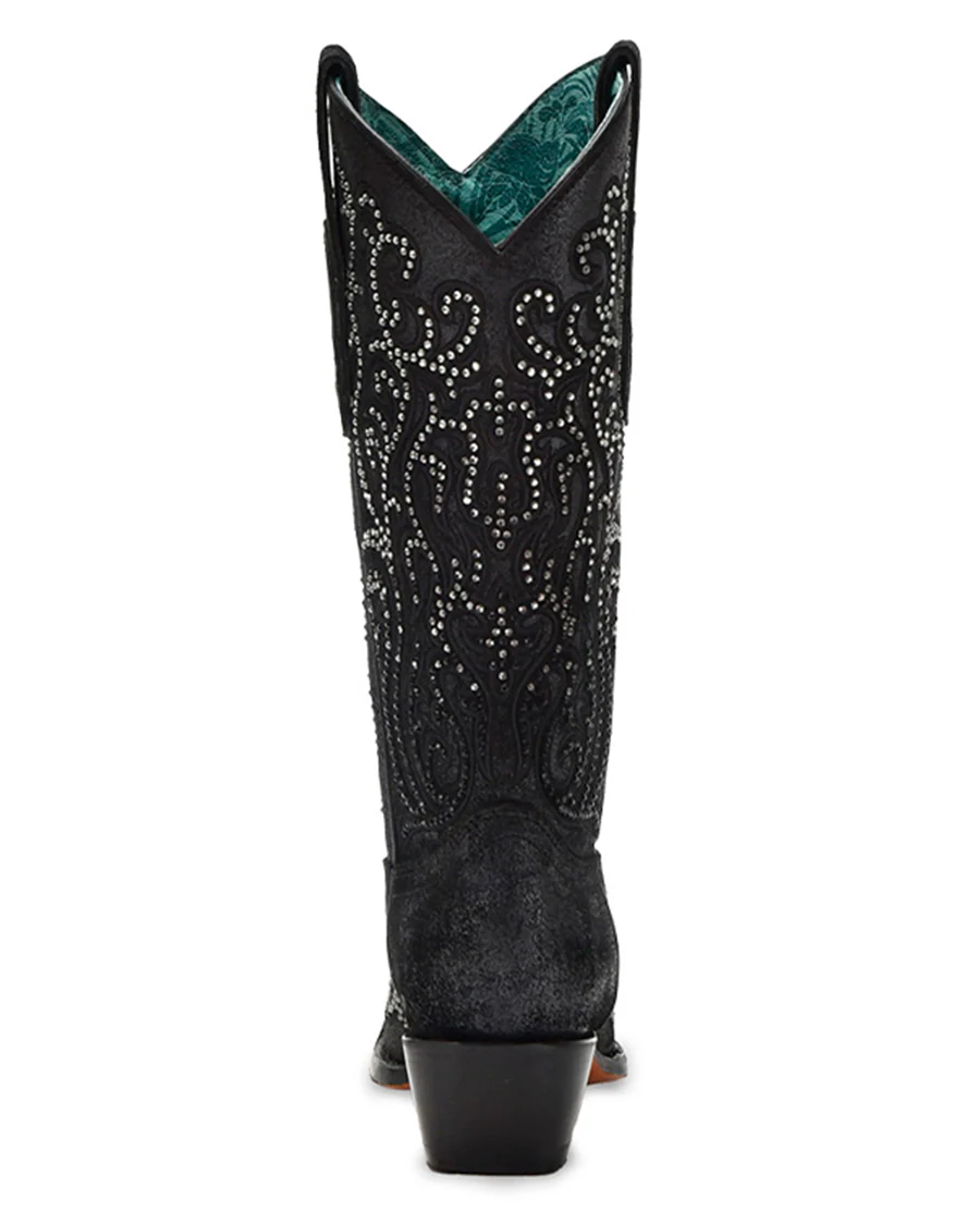 Women's Embroidery & Crystals Western Boots - Image 6