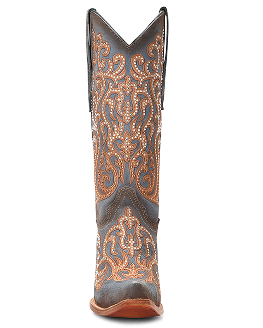 Women's Crystal Overlay Western Boots - Image 4