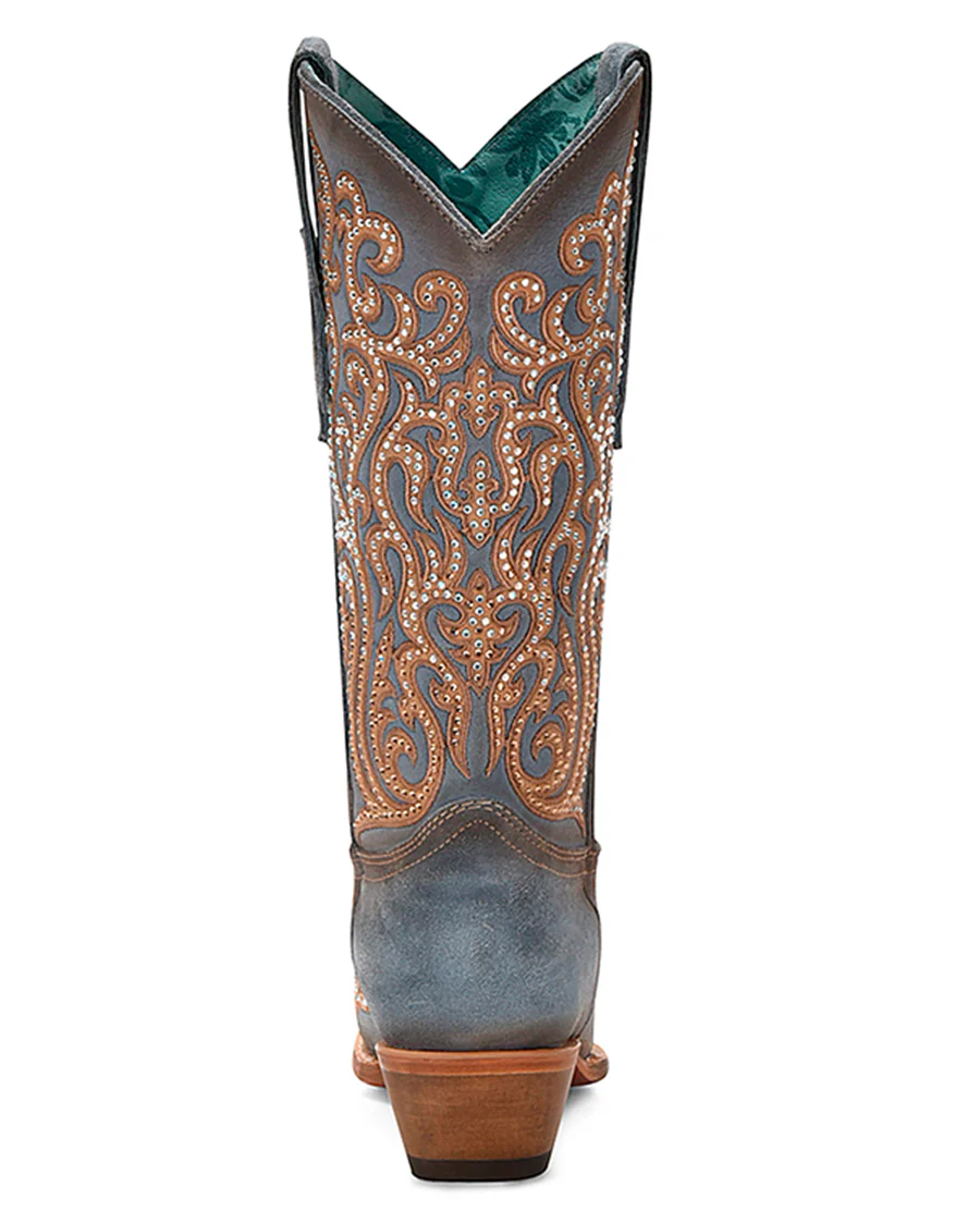 Women's Crystal Overlay Western Boots - Image 5