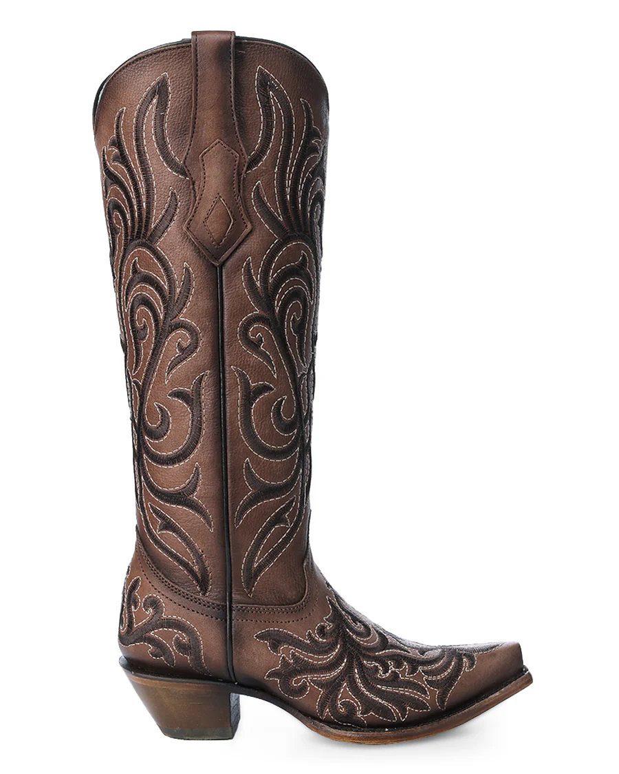 Women's Embroidery Tall Top Western Boots - Image 3
