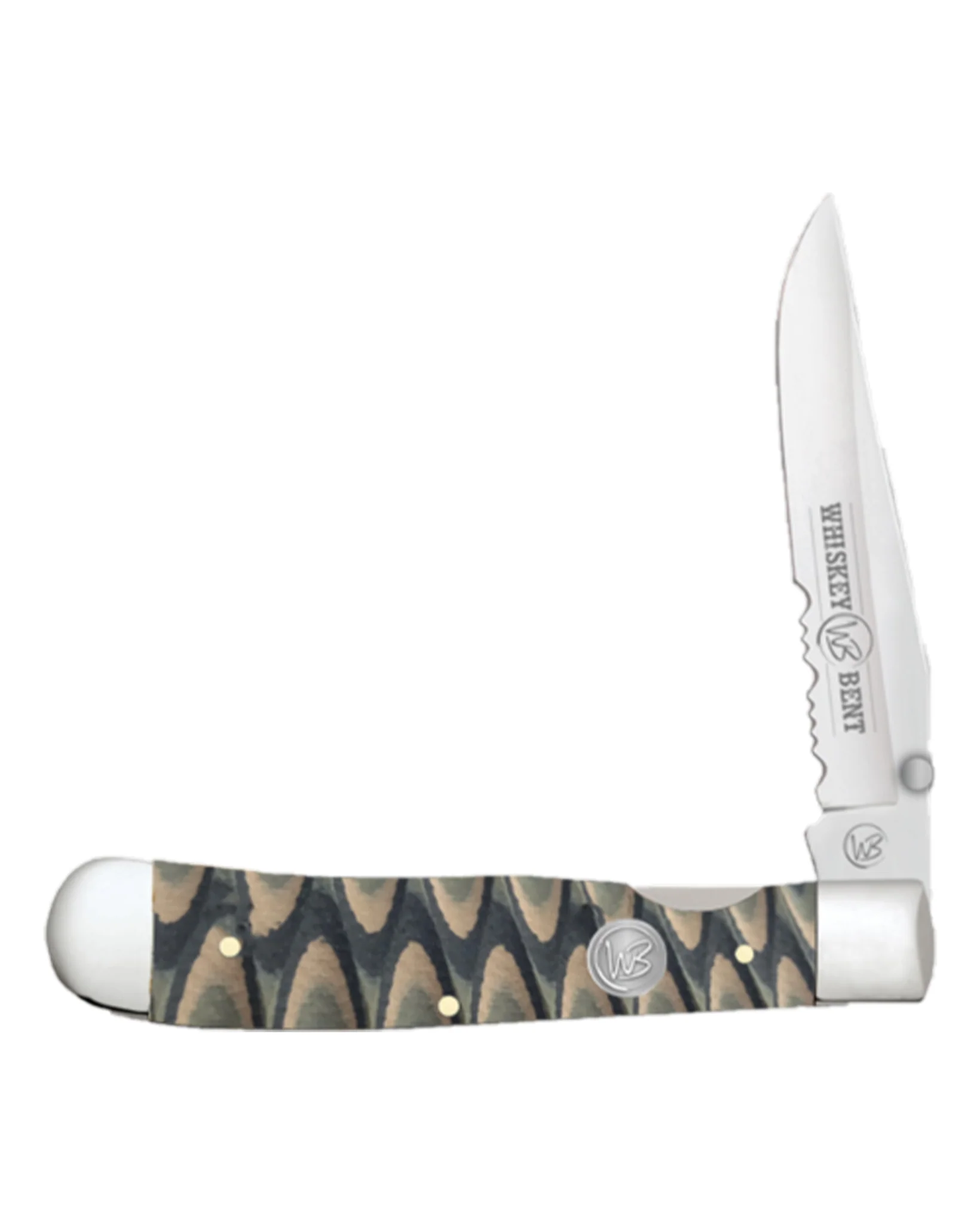 Brown Fang G10 Locking Trapper Knife - Wb16-28