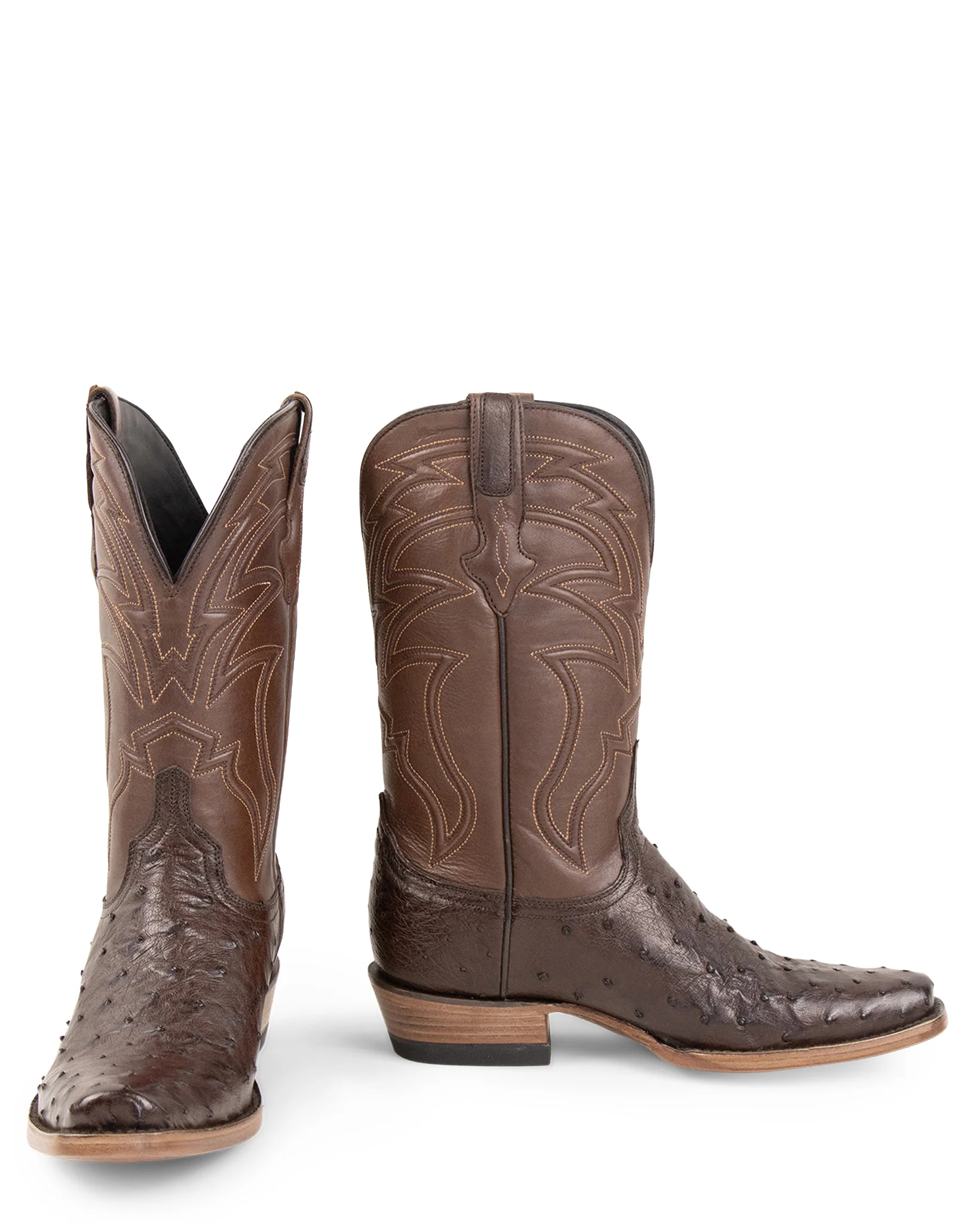 Men's Brown Exotic Western Boots - Image 8