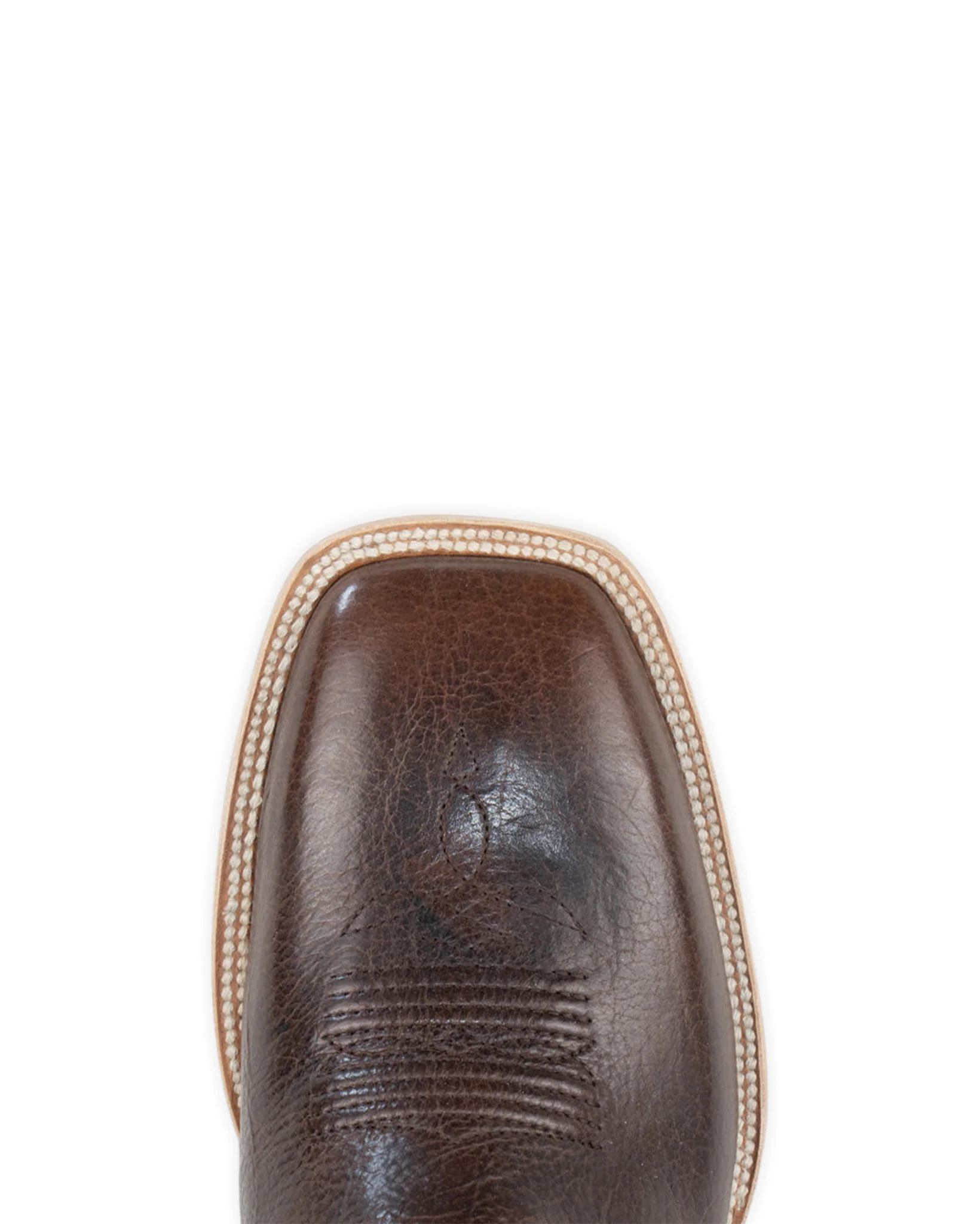 Men's Chocolate Bison Western Boots - Image 6
