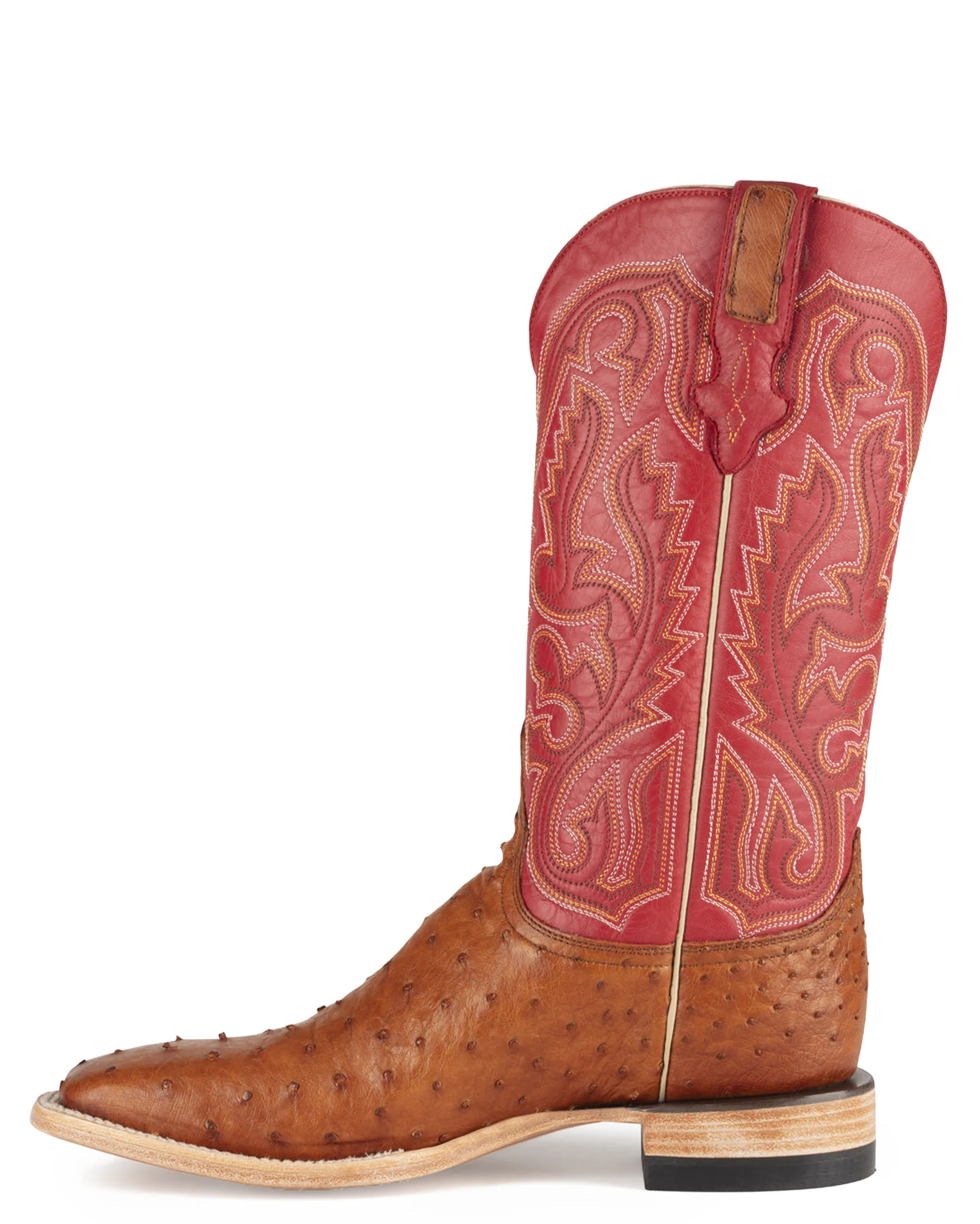 Men's Cognac Exotic Western Boots - Image 3