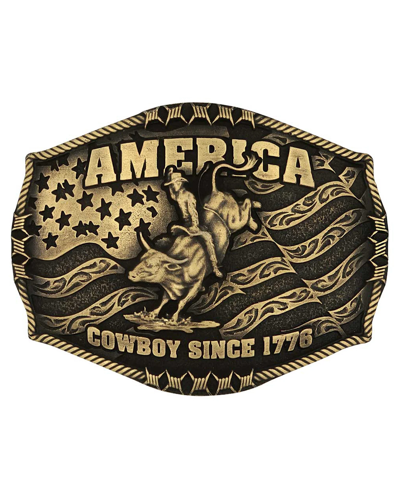 Cowboy Since 1776 Attitude Buckle