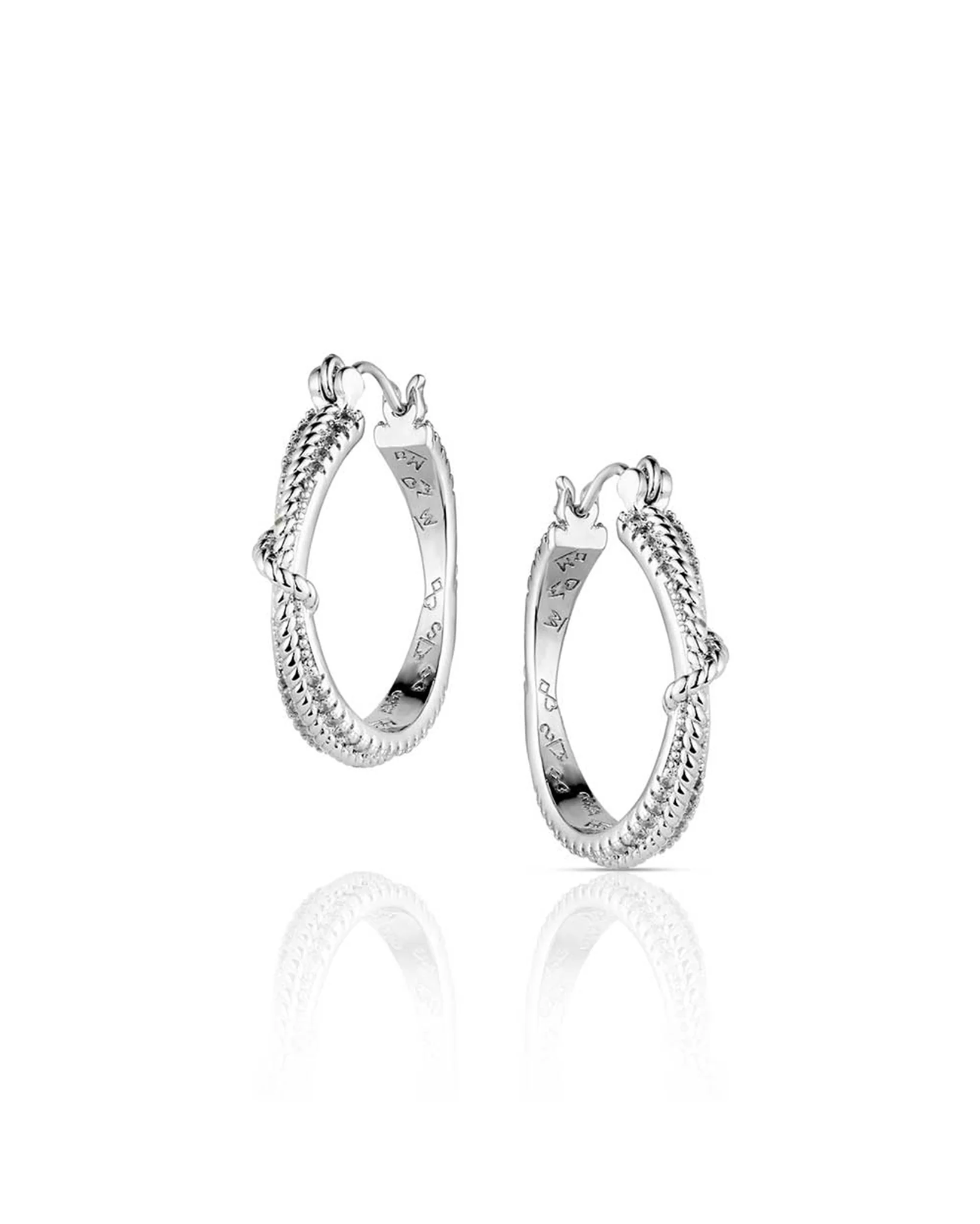 Cowgirl Ice Hoop Earrings - Er6386 - Image 3
