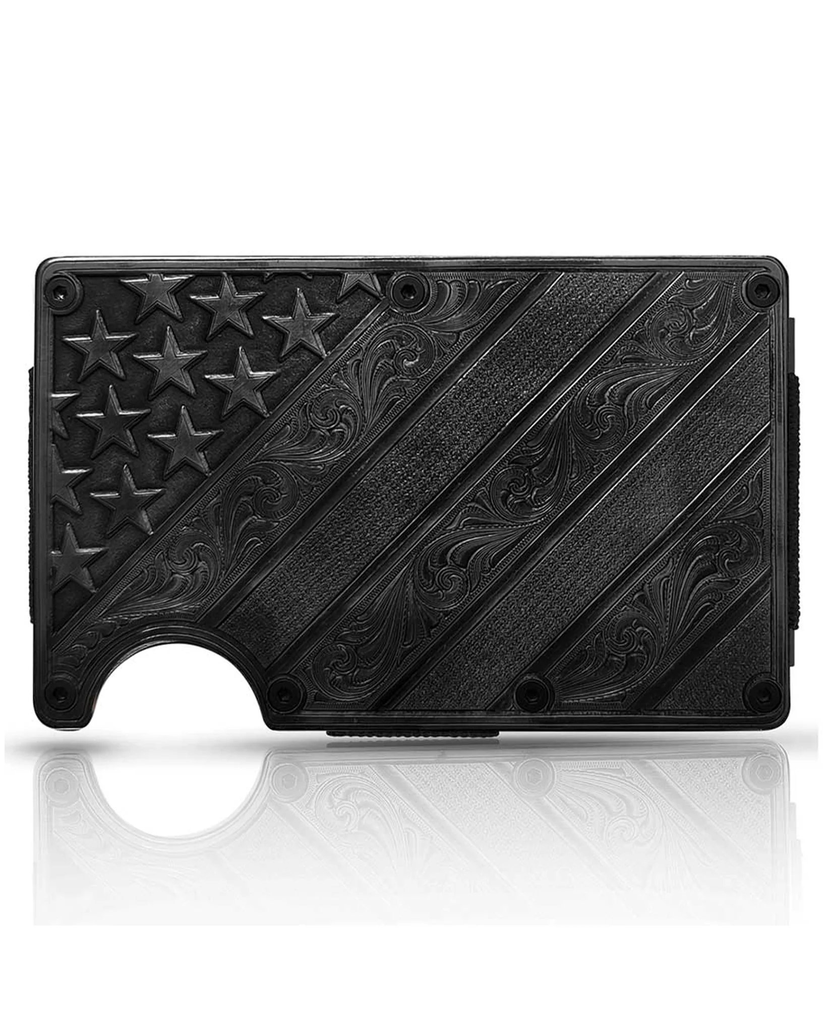 Dawn's Early Light Gunmetal Credit Card and Cash Case