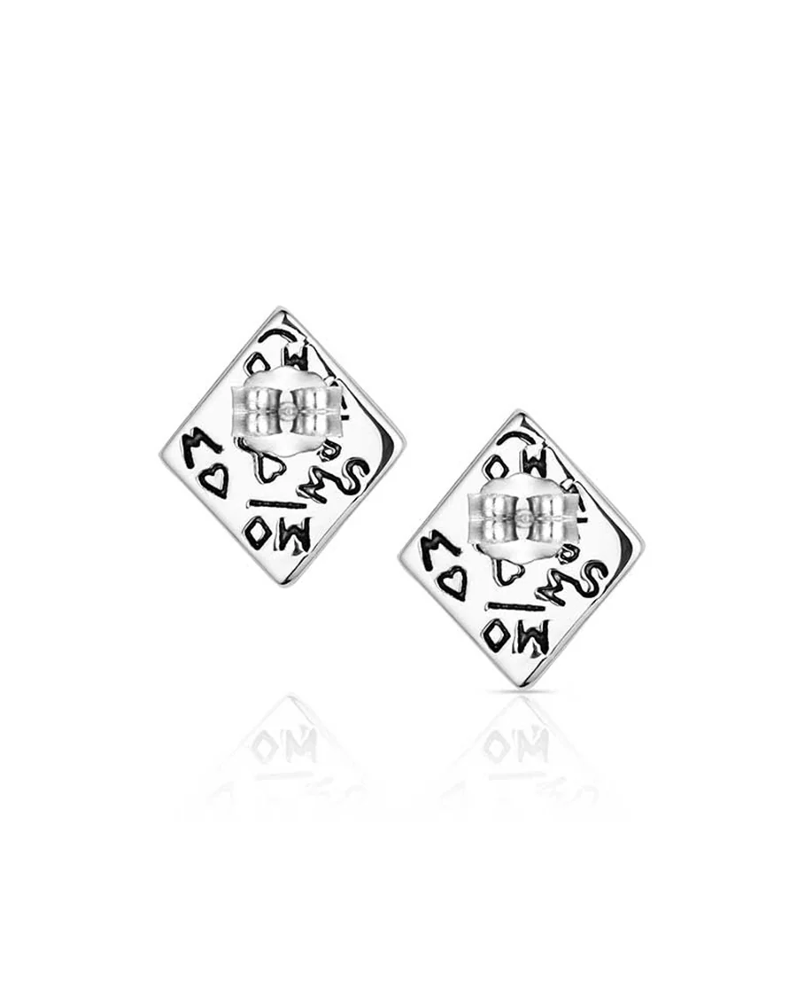 Women's Desert Diamond Earrings - Image 2