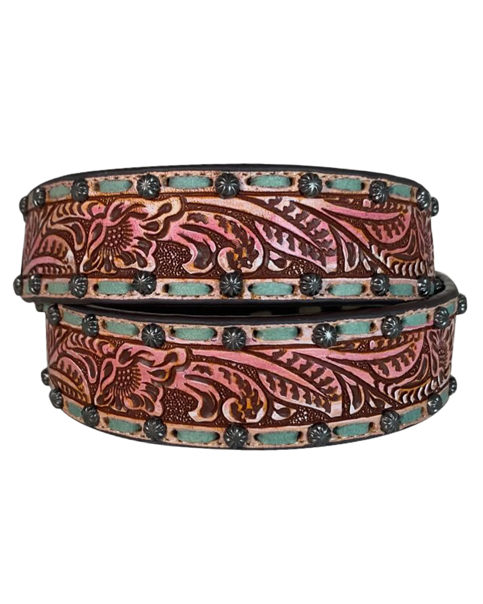 Women's Distressed Leather Belt - Image 2