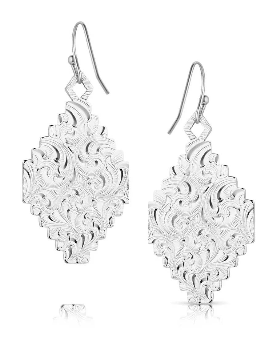 Women's Diamond of the West Turquoise Earrings - Image 2