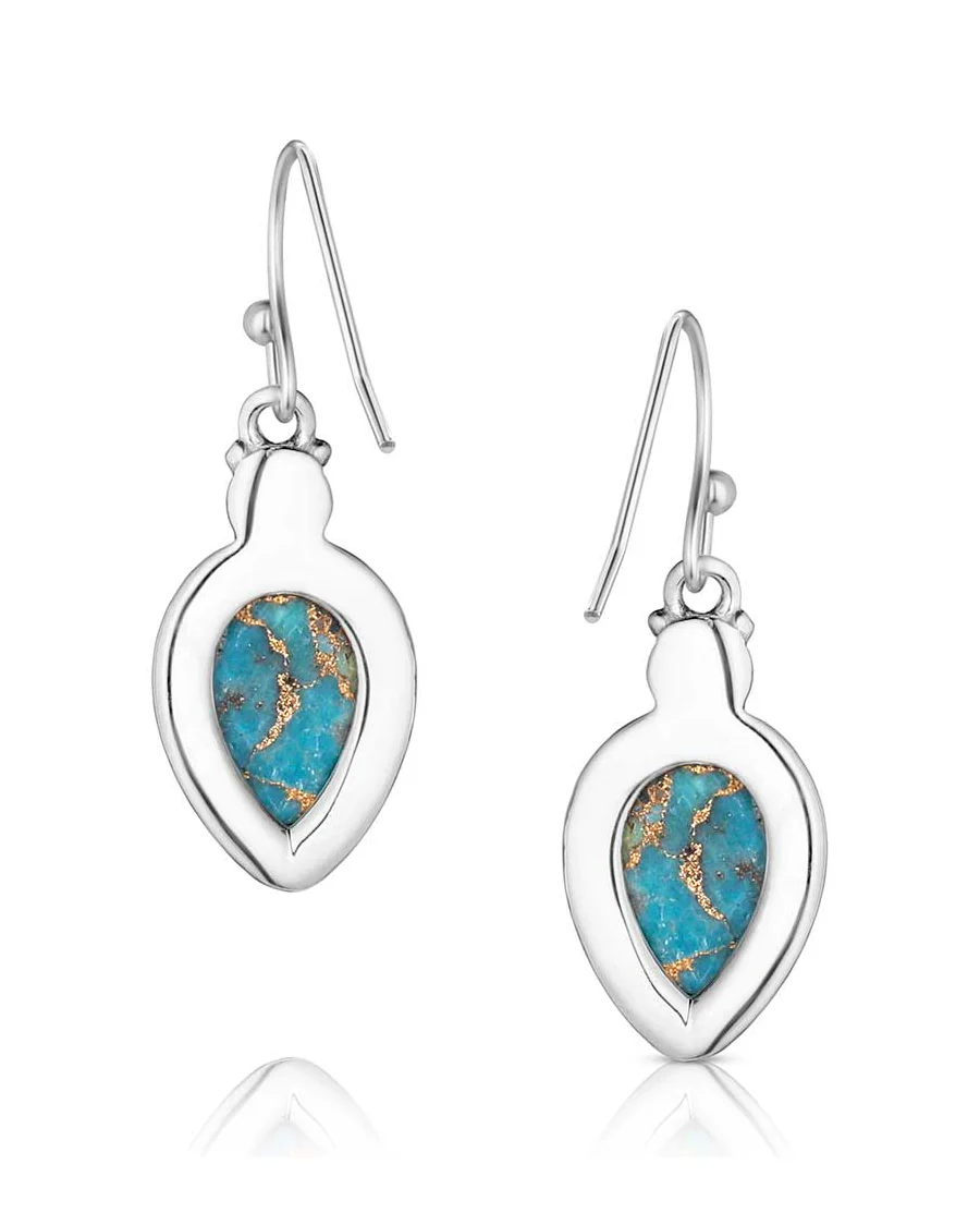 Women's Expression of the West Turquoise Earrings - Image 2