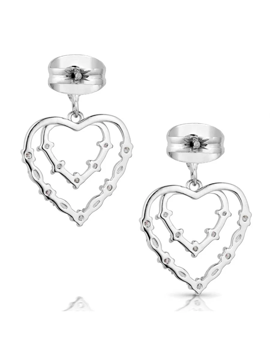 Heart Grows Crystal Earrings - Image 2