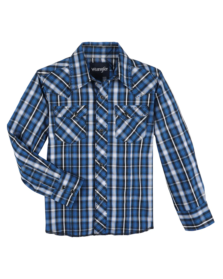 Boys' Fashion Snap Long Sleeve Shirt