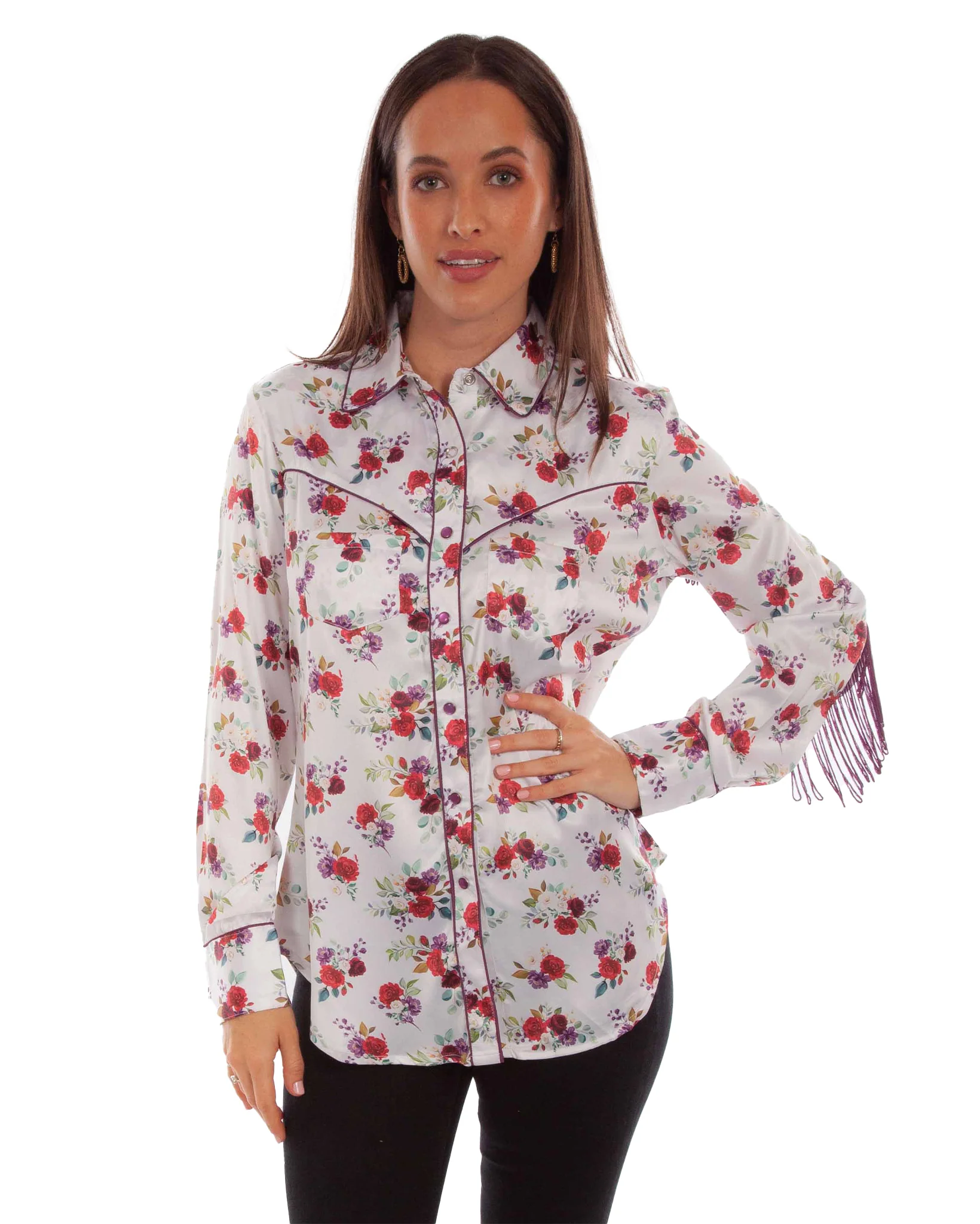 Women's Floral Western Shirt