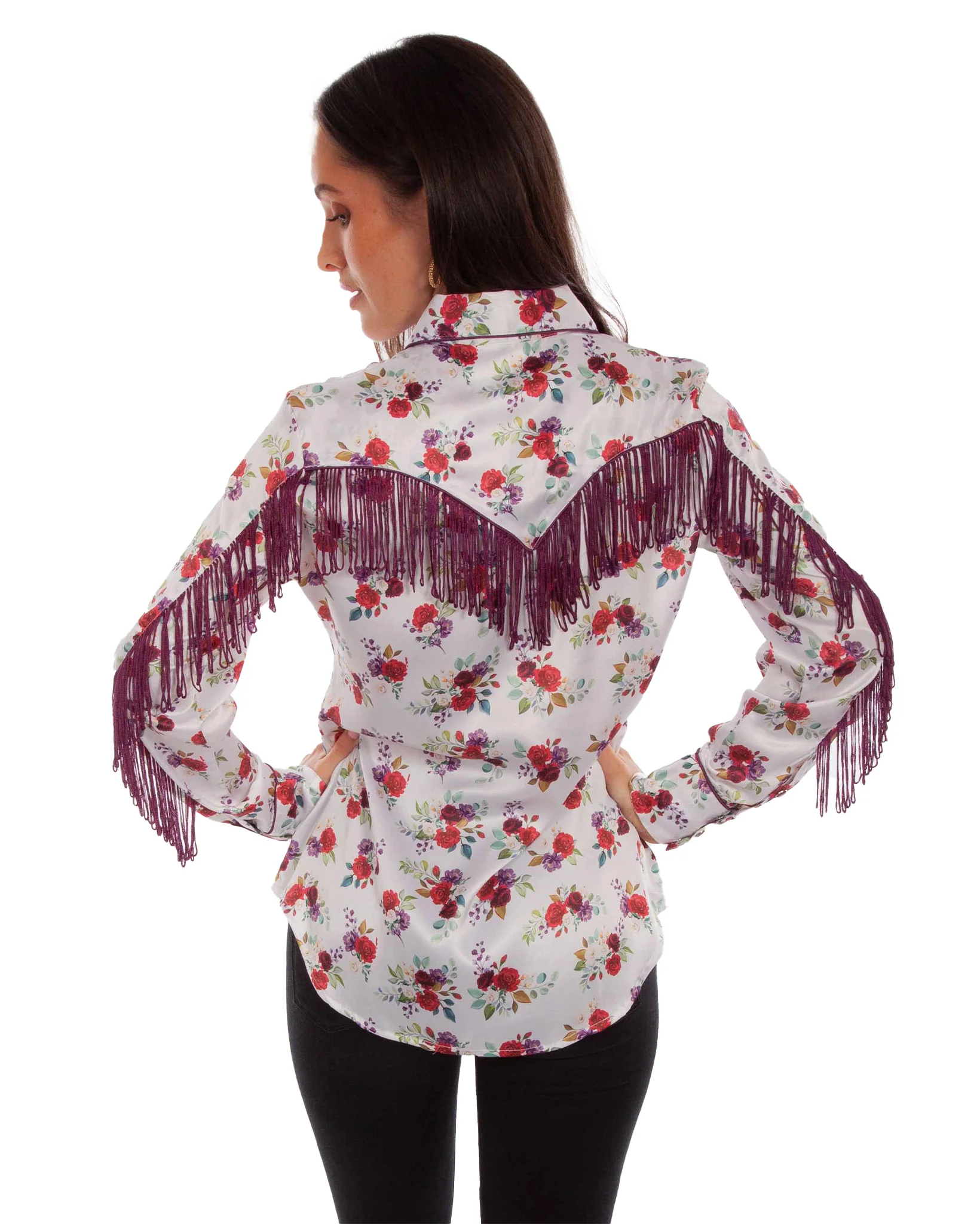 Women's Floral Western Shirt - Image 2
