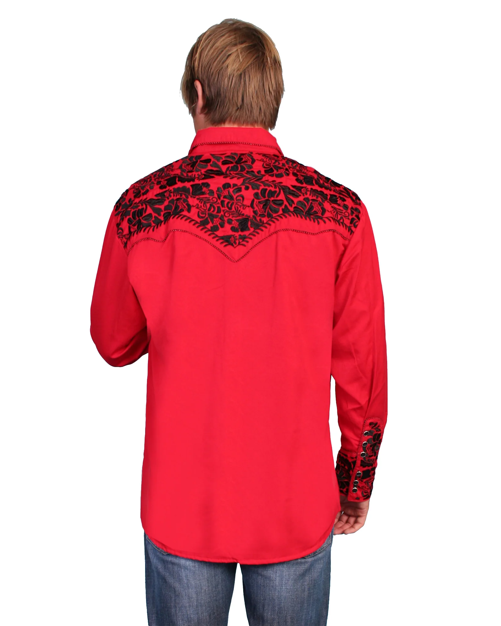 Floral Tooled Embroidery Shirt - Image 2