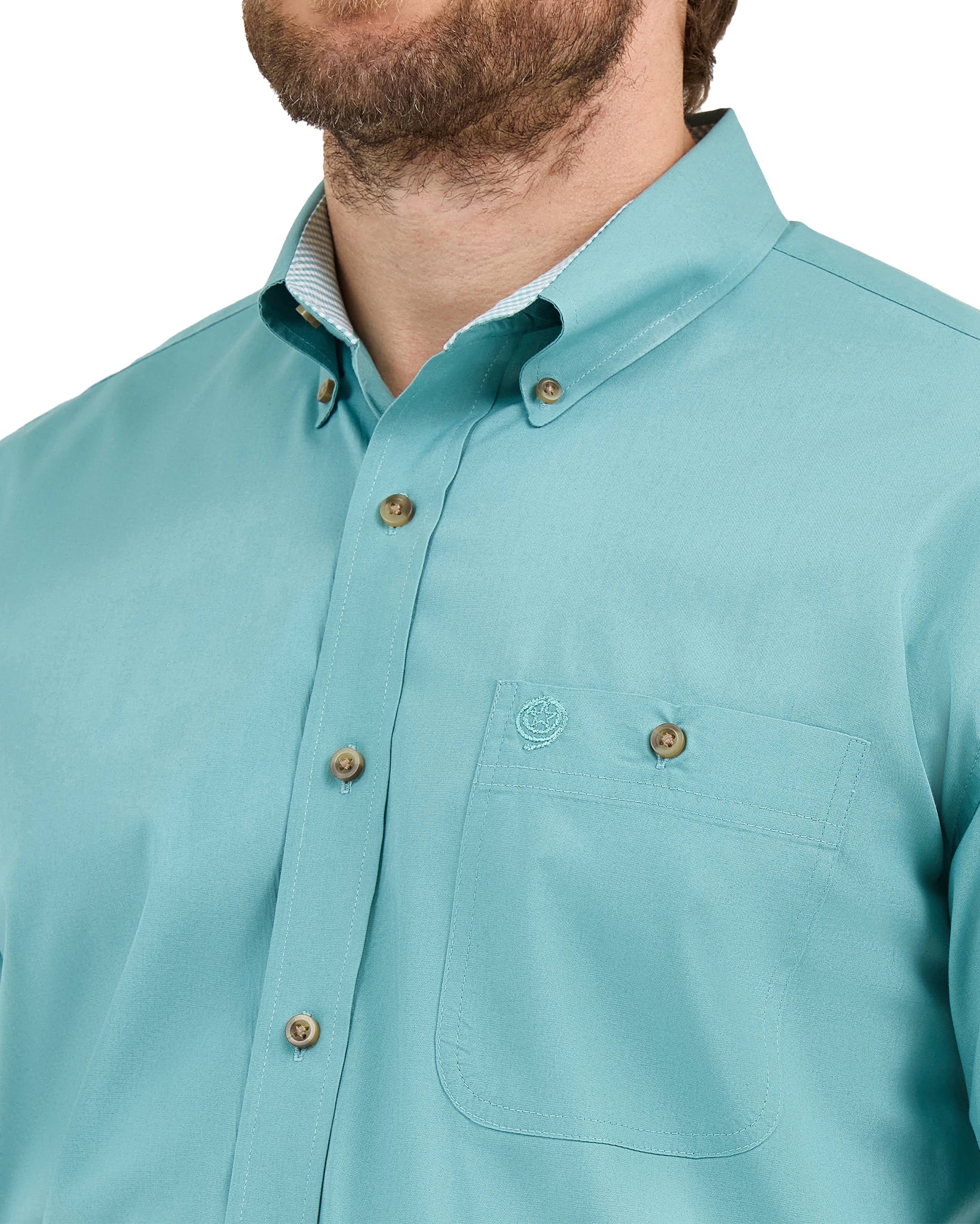 Men's George Strait Solid Western Shirt - Image 3