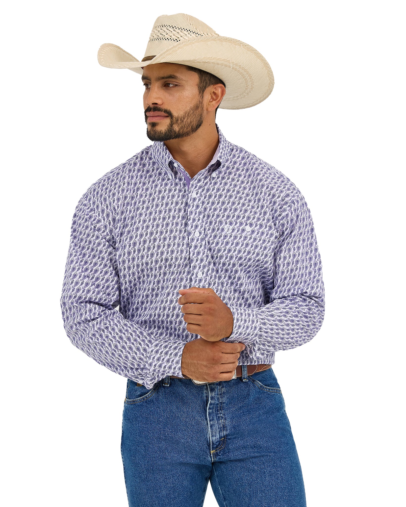 Men's George Strait Print Western Shirt