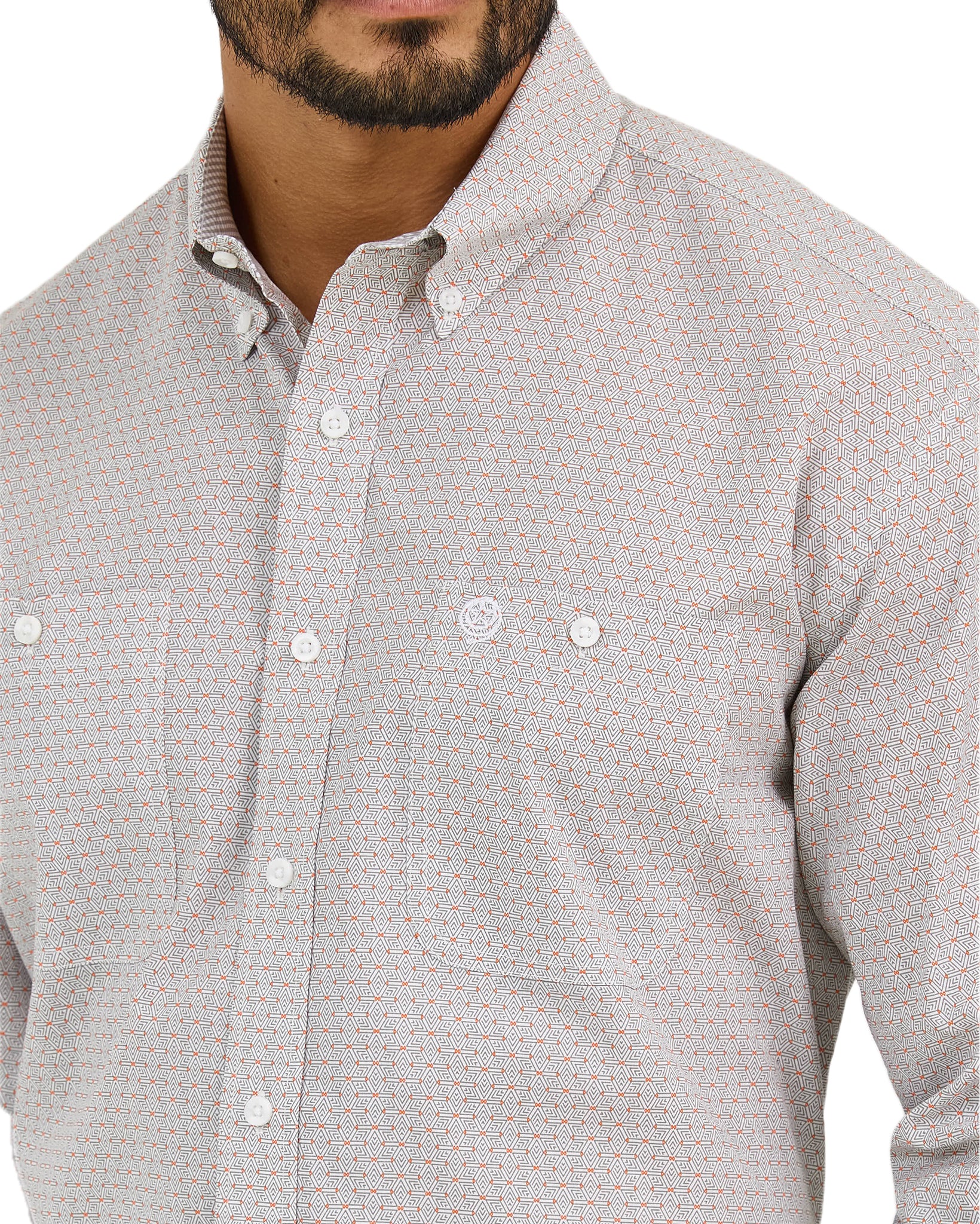 Men's Two Pocket Western Shirt - Image 3