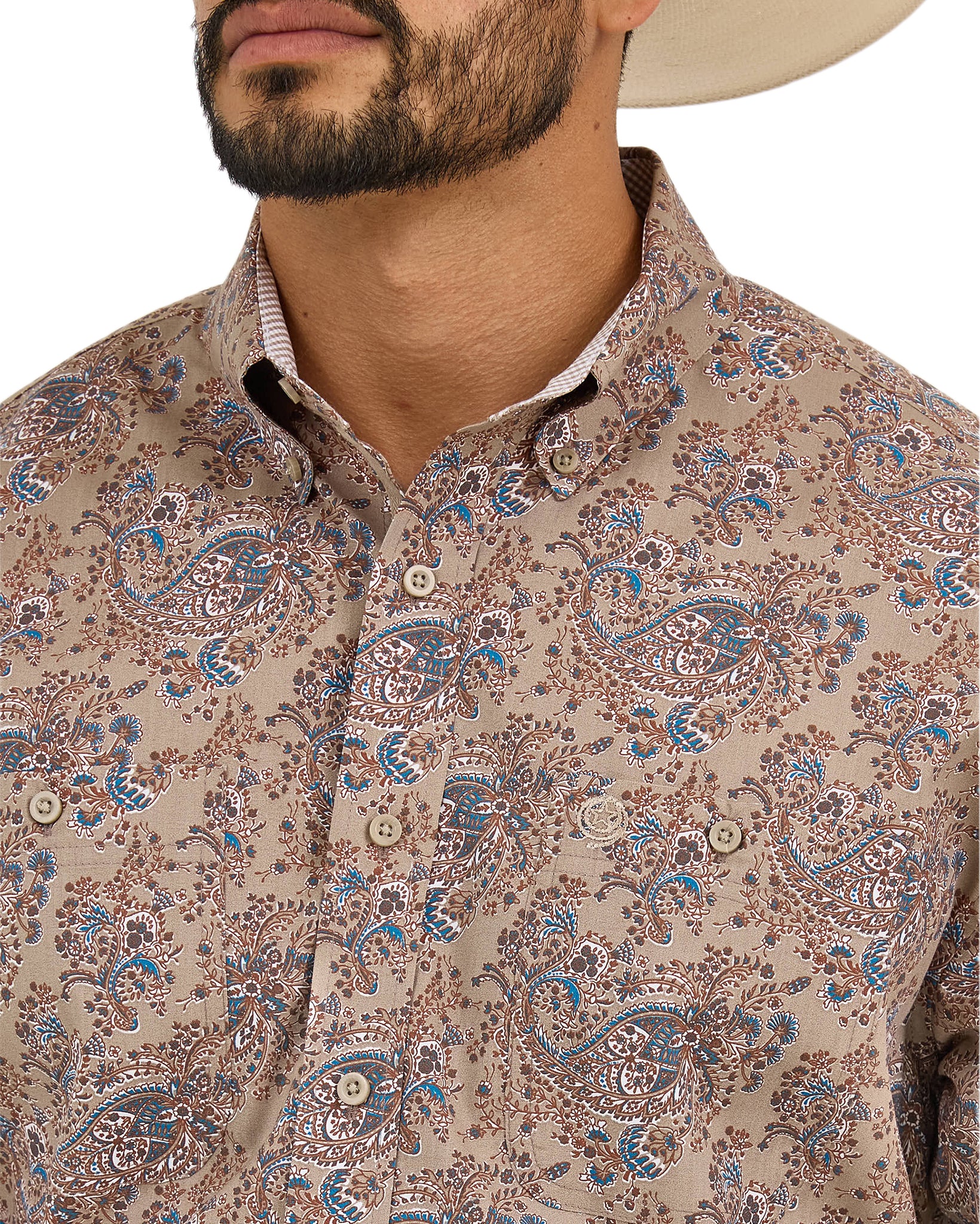 Men's George Strait Paisley Western Shirt - Image 3