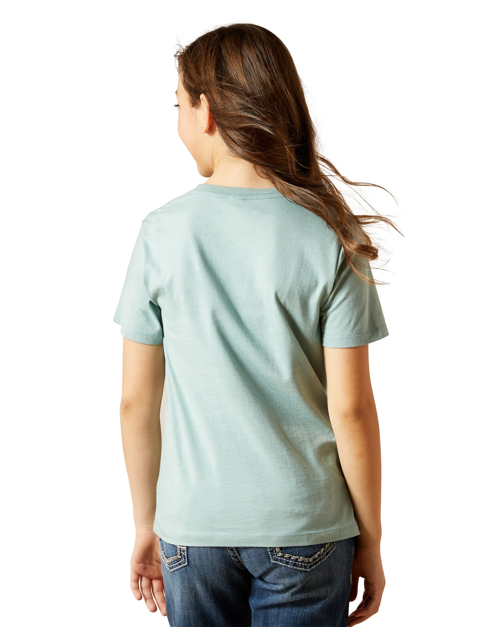 Girls' Ariat Sw Brand Lock Up T-Shirt - 10063750 - Image 2