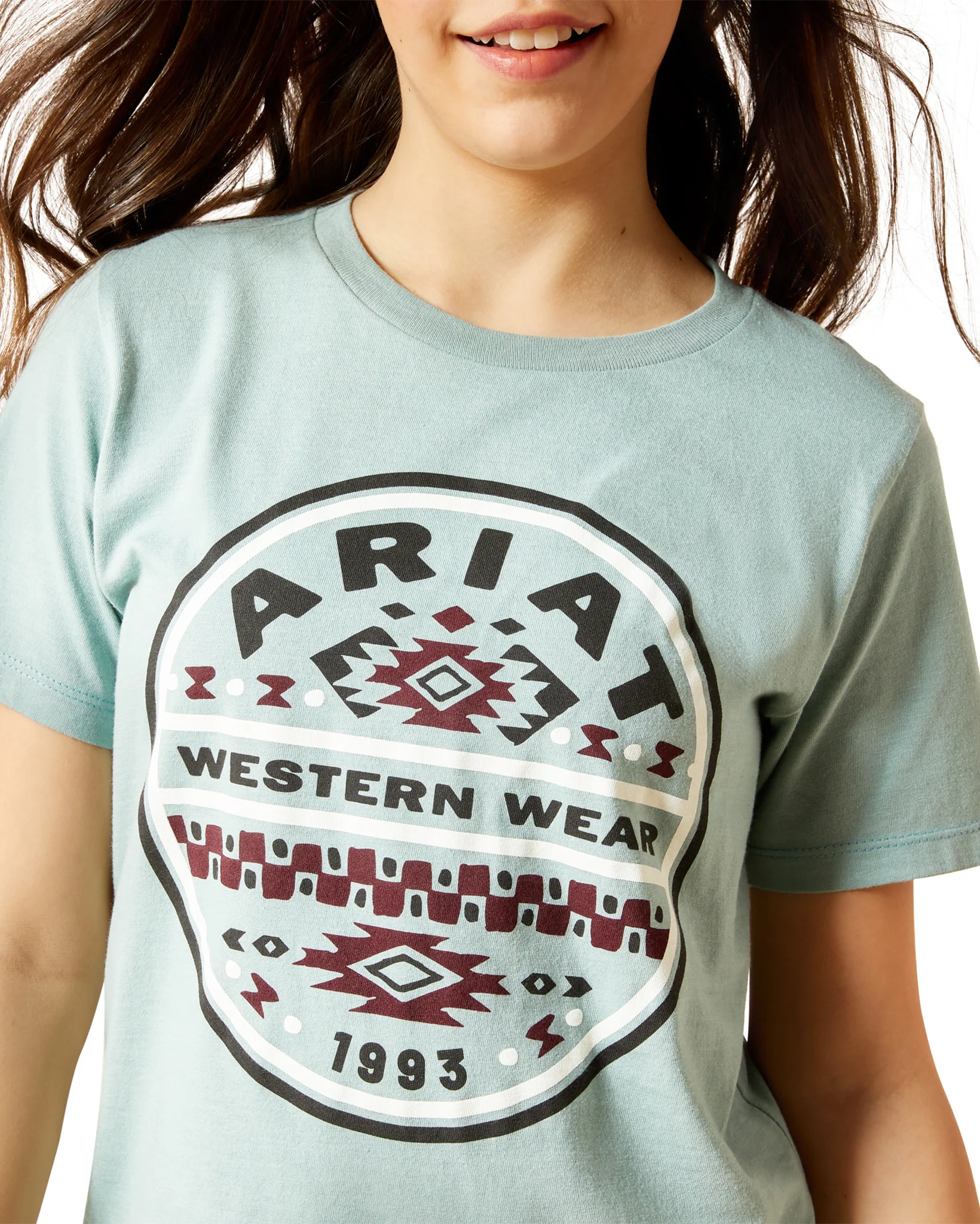 Girls' Ariat Sw Brand Lock Up T-Shirt - 10063750 - Image 3