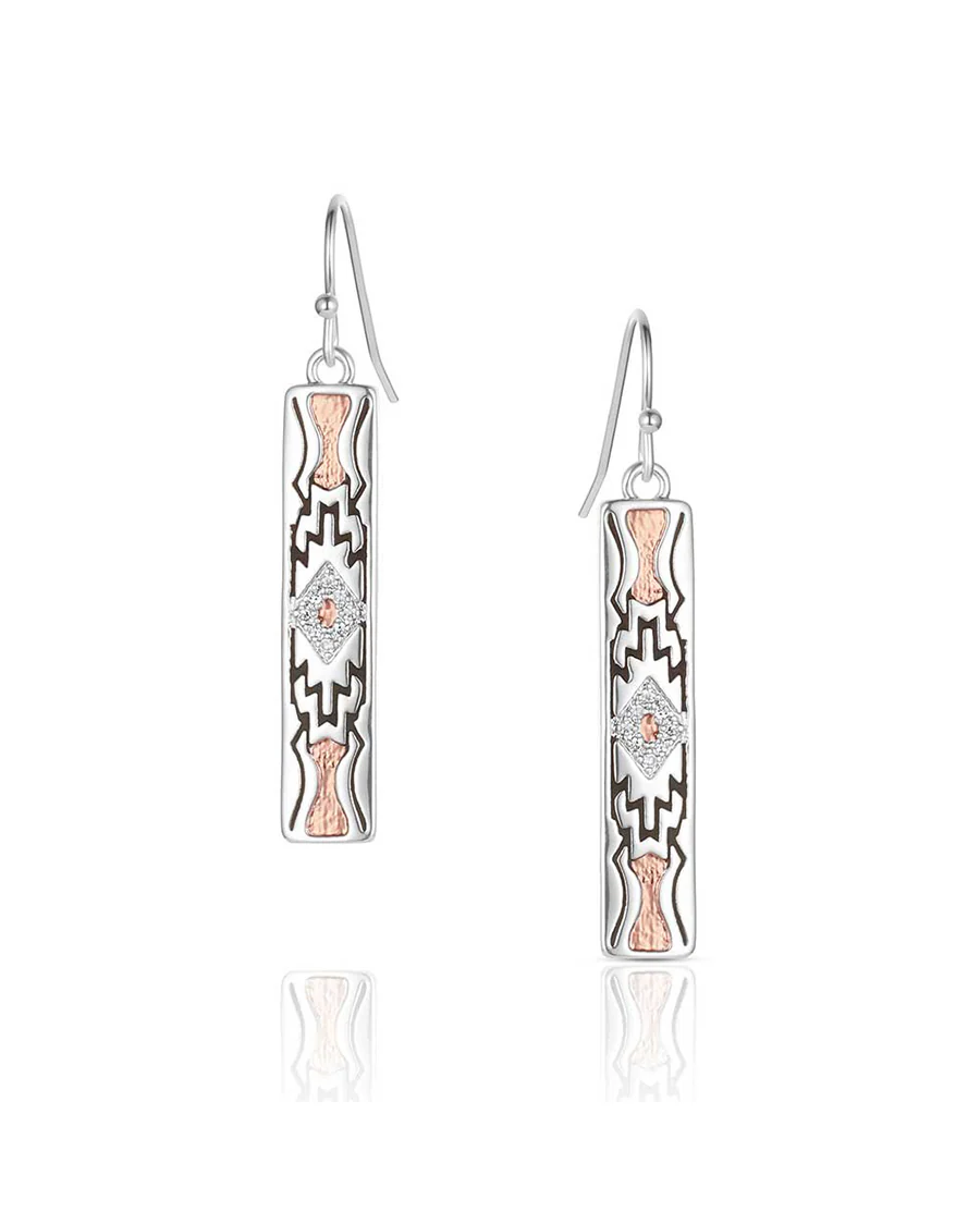Women's Golden Horizon Bar Earrings