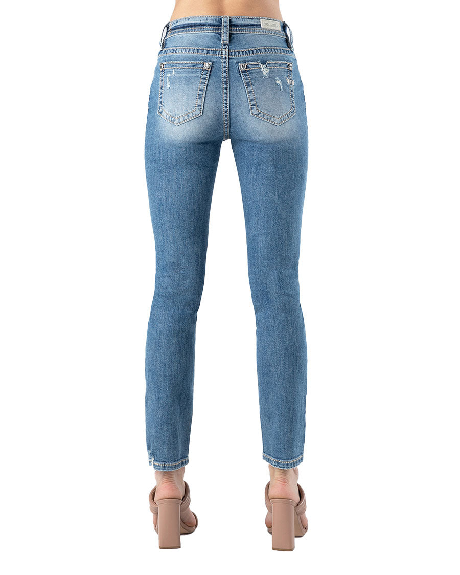 Women's High Rise Slim Straight Jeans - Image 2