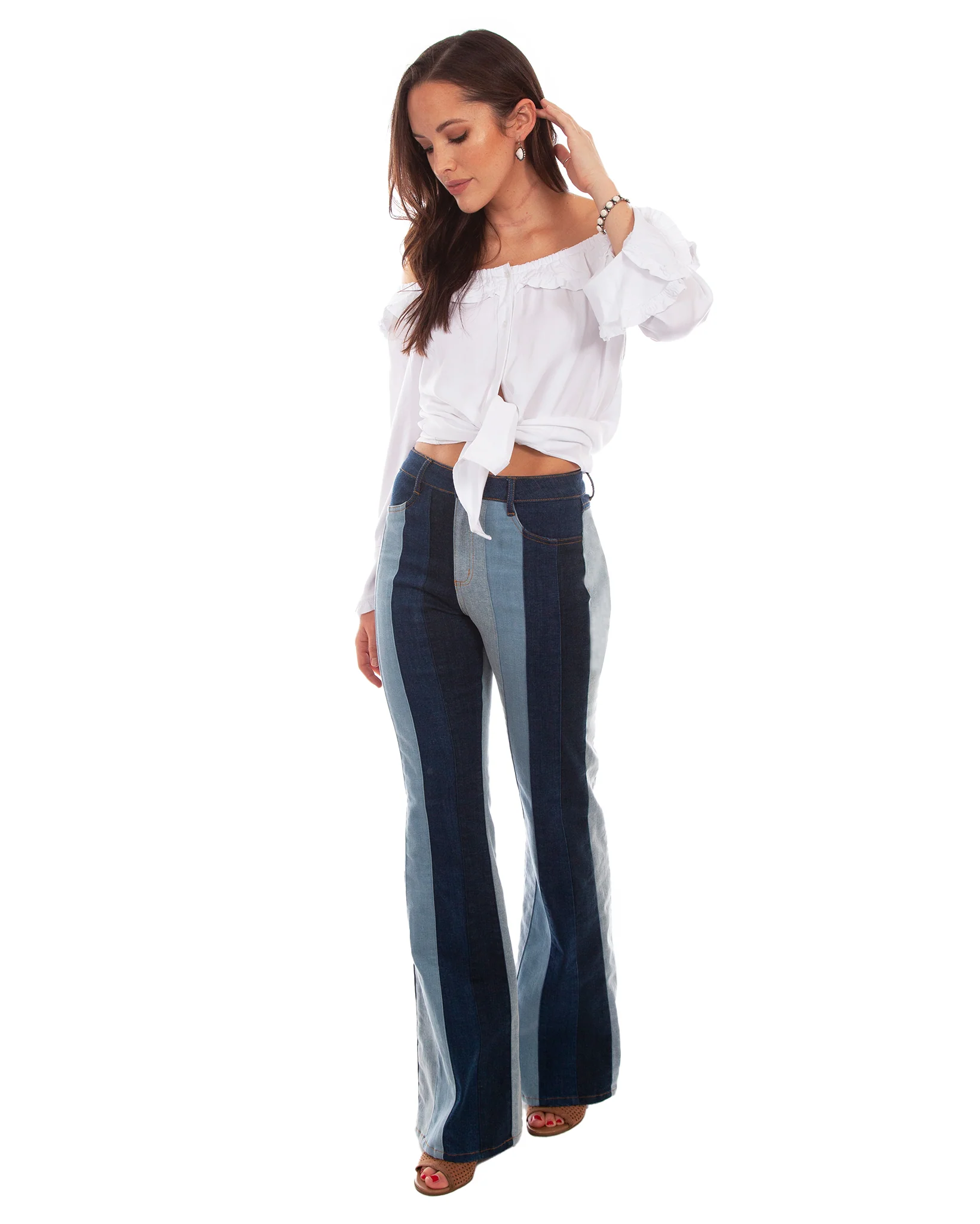 Women's Color Block Flare Pant